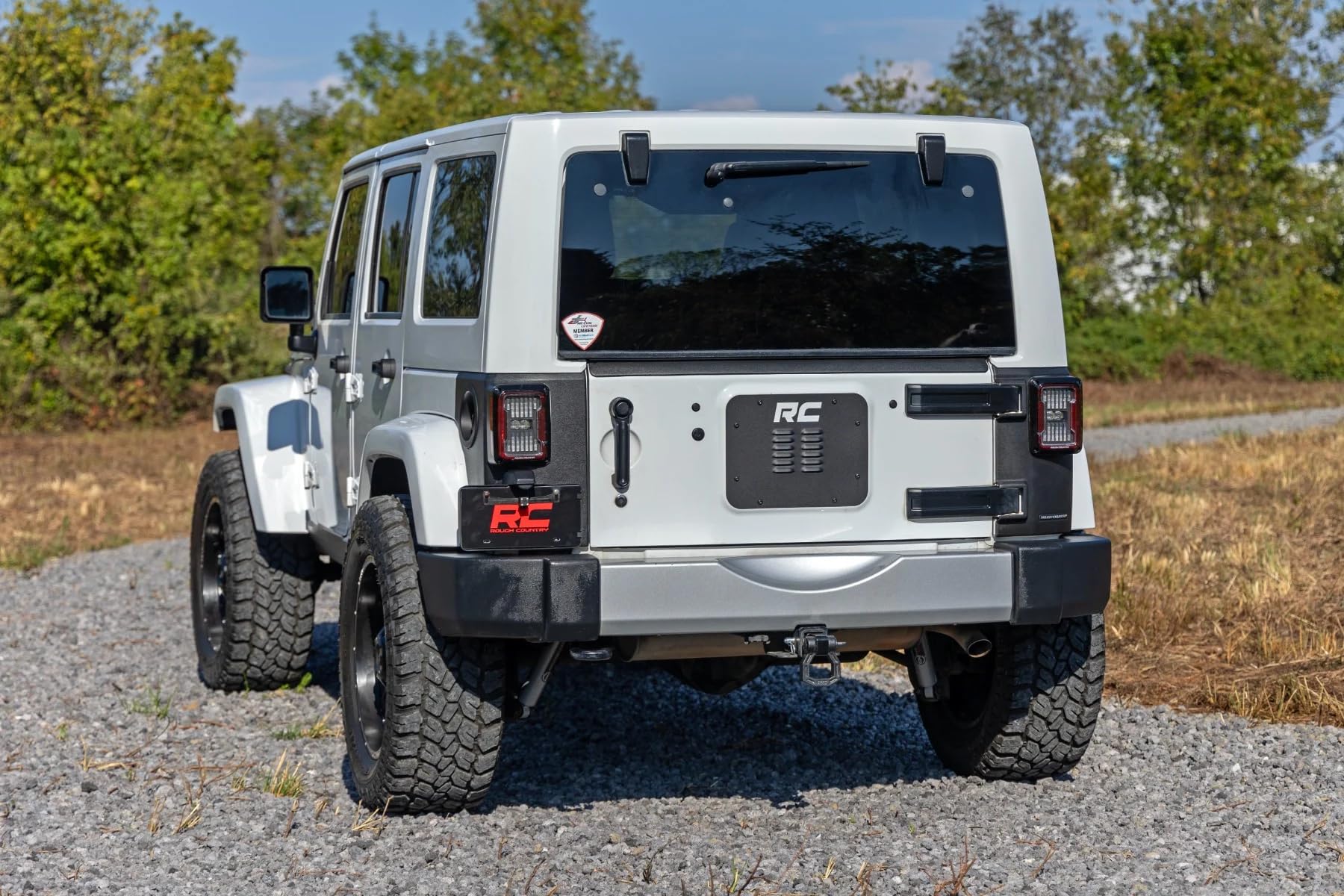 Rough Country Tailgate Protector for Jeep Wrangler JK/Unlimited (2007-2018) - Durable Protection, Scratch & Impact Resistant, Easy Install