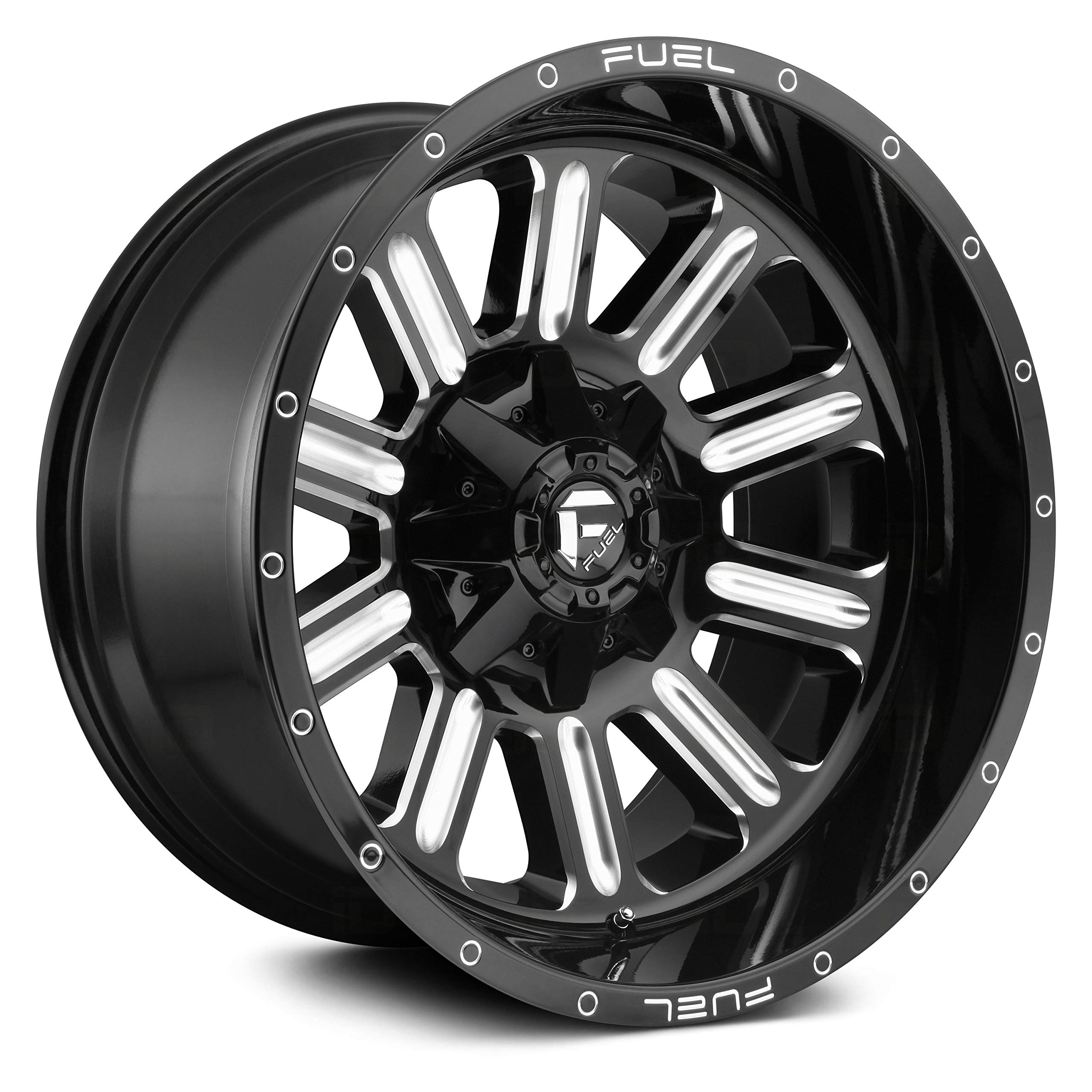 Hardline FUEL D620 Black Wheel with Painted (20 x 10. inches /5 x 114 mm, -18 mm Offset)