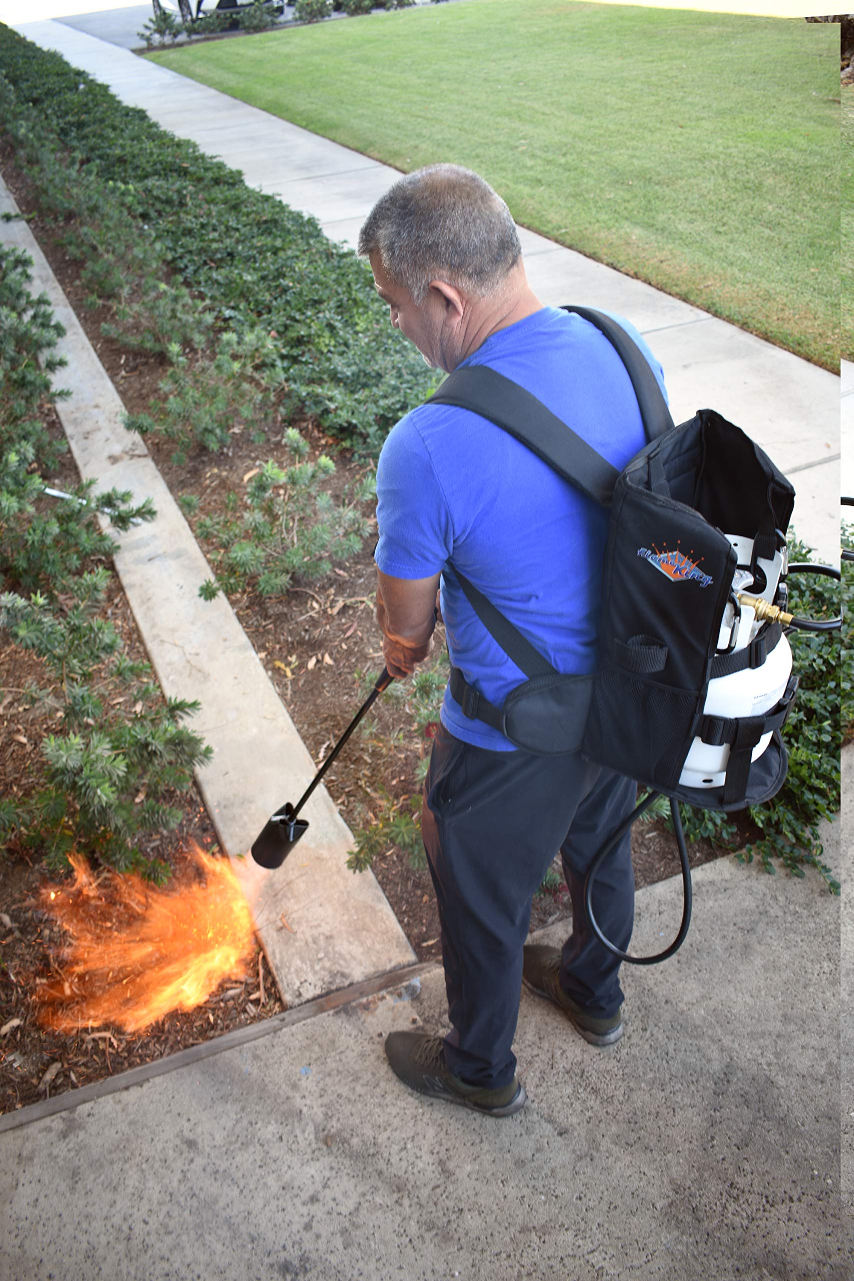 Backpack Carrier Flame King Propane Tank for 5LB or 10LB Cylinders for Weed Burning (Tank & Torch Sold Separately)