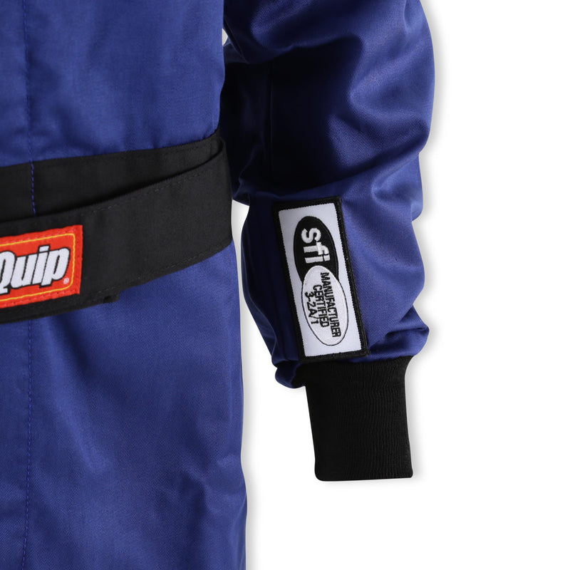RaceQuip One Piece Racing Driver Fire Suit Multi Layer SFI 3.2A/ 5 Blue Small 120022