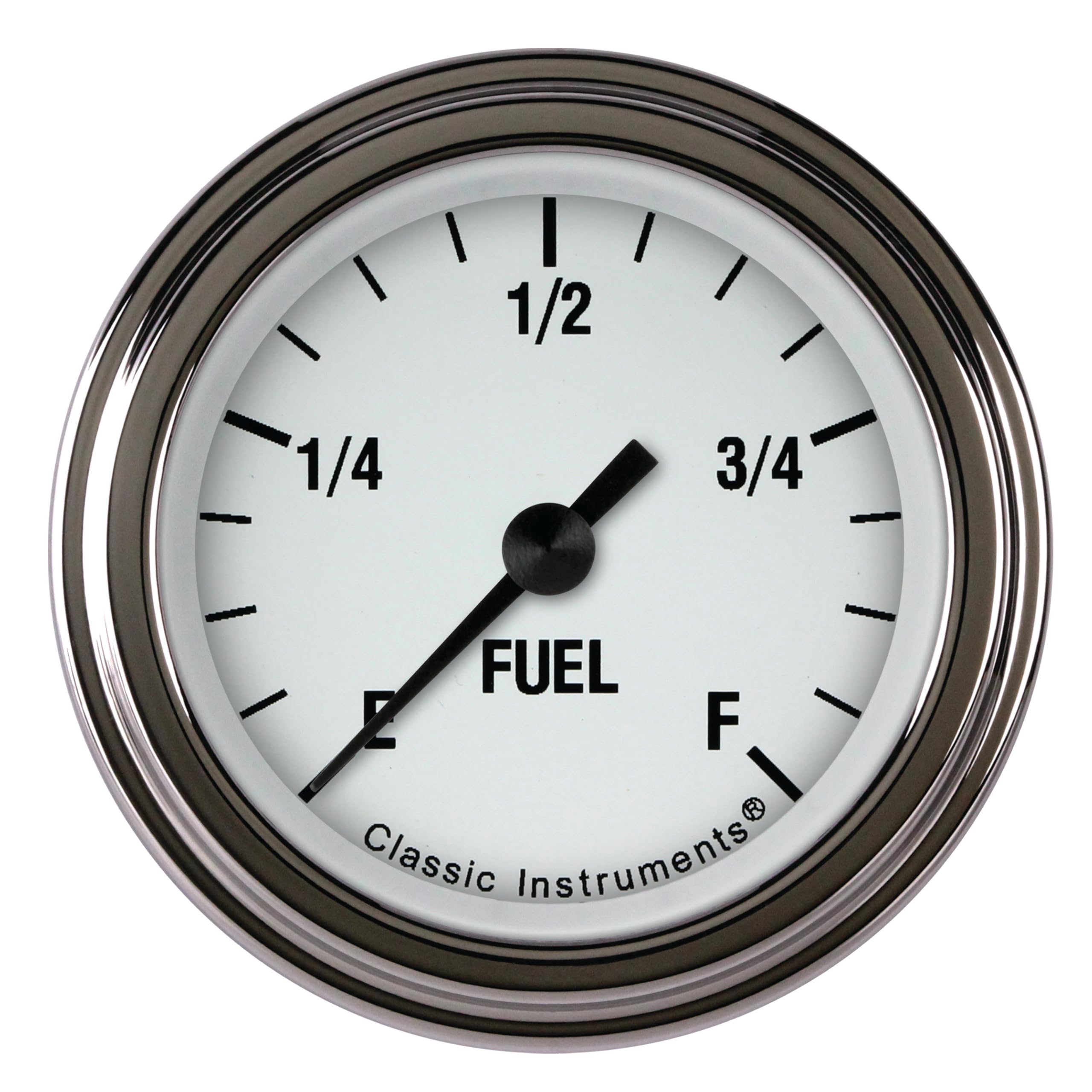 White Hot Classic Instruments 2-1/8" Fuel Gauge WH109SLF