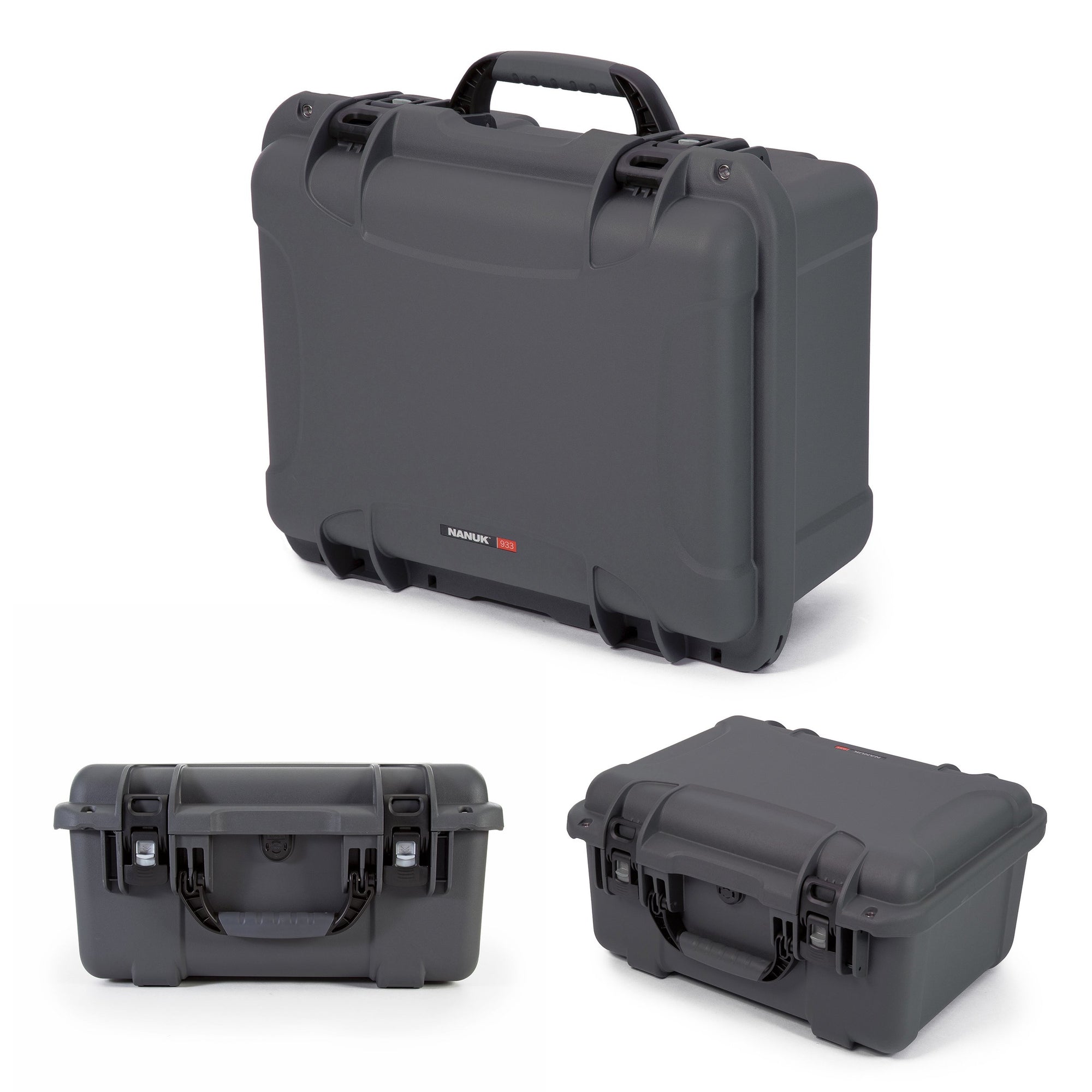 Waterproof Nanuk 933 Hard Case with Padded Dividers - Graphite