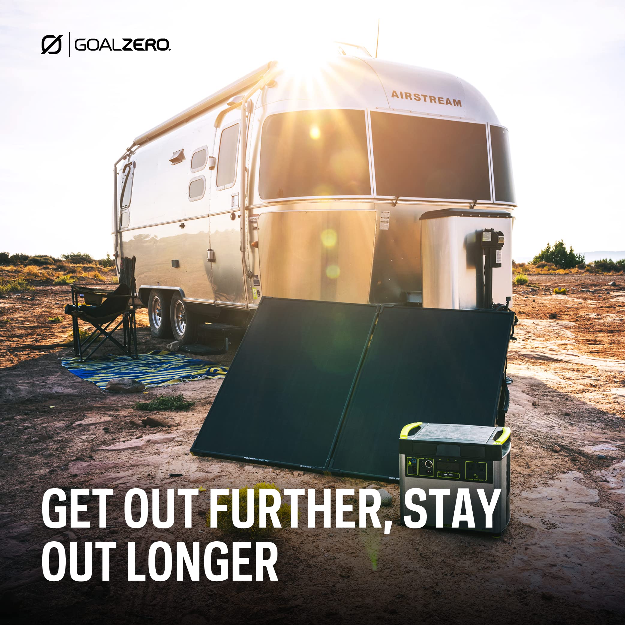 Goal Zero Boulder 100 Briefcase Solar-Panel Charging Kit, 12-Volt Battery Charger, Portable Kit with 10-Amp Charge Controller, Flexible Solar-Panel Pair, and Customizable Connections