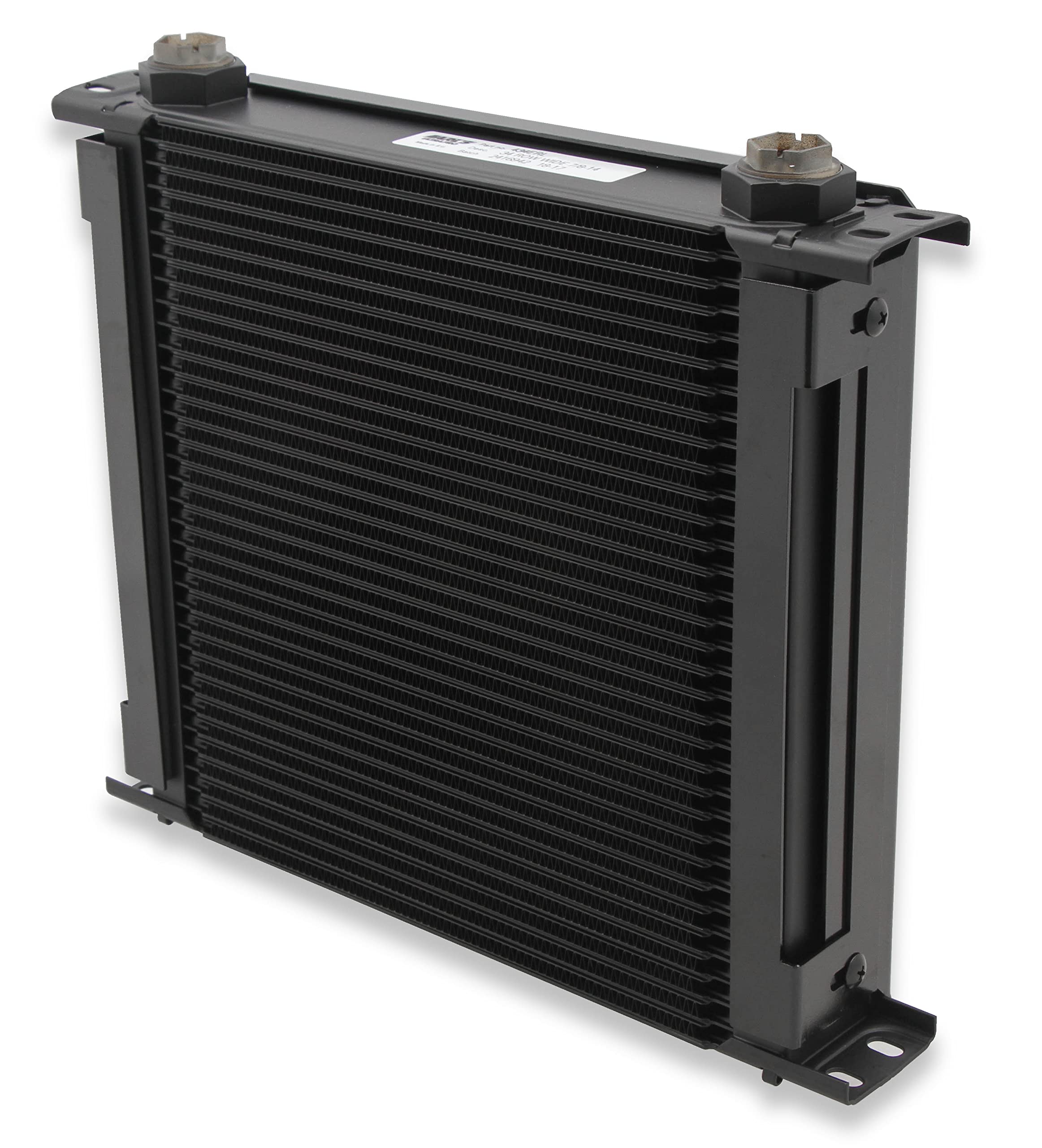 Earl's UltraPro Oil Cooler w/Fan Pack FP434ERL - Black - 34 Rows - Wide Cooler - 10 O-Ring Boss Female Ports