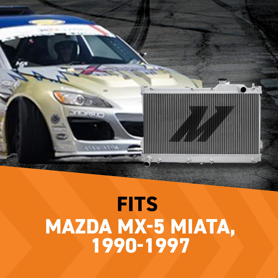 Mishimoto Performance Aluminum Radiator MMRAD-MIA-90, Compatible with Mazda MX-5 Miata, 1990-1997