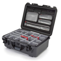 Graphite Nanuk 940 Waterproof Hard Case with Lid Organizer and Padded Divider