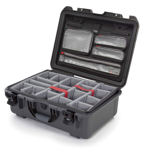 Graphite Nanuk 940 Waterproof Hard Case with Lid Organizer and Padded Divider