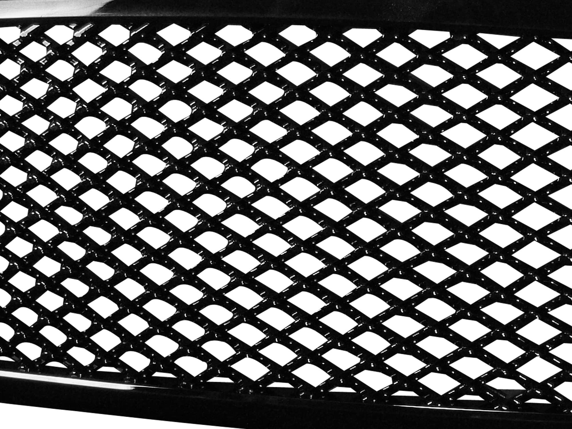 7147775 Armordillo USA Mesh Front Hood Grille - Gloss Black Fits 2009-2012 Dodge Ram 1500
