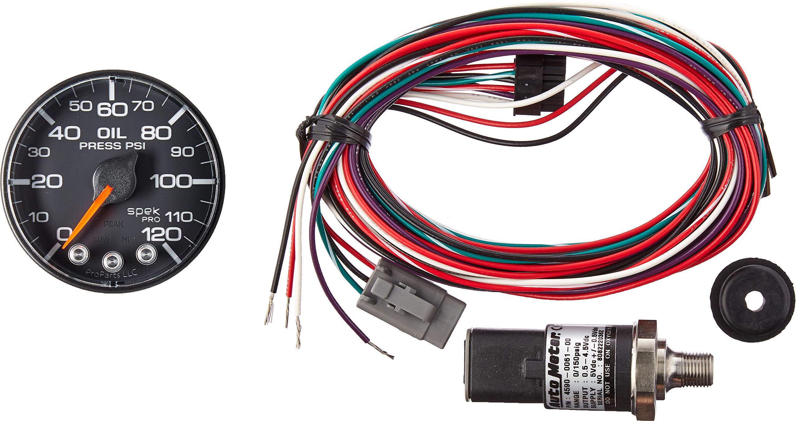 P325324 AUTO METER Spek-Pro Instrument Panel Engine Oil Pressure Gauge