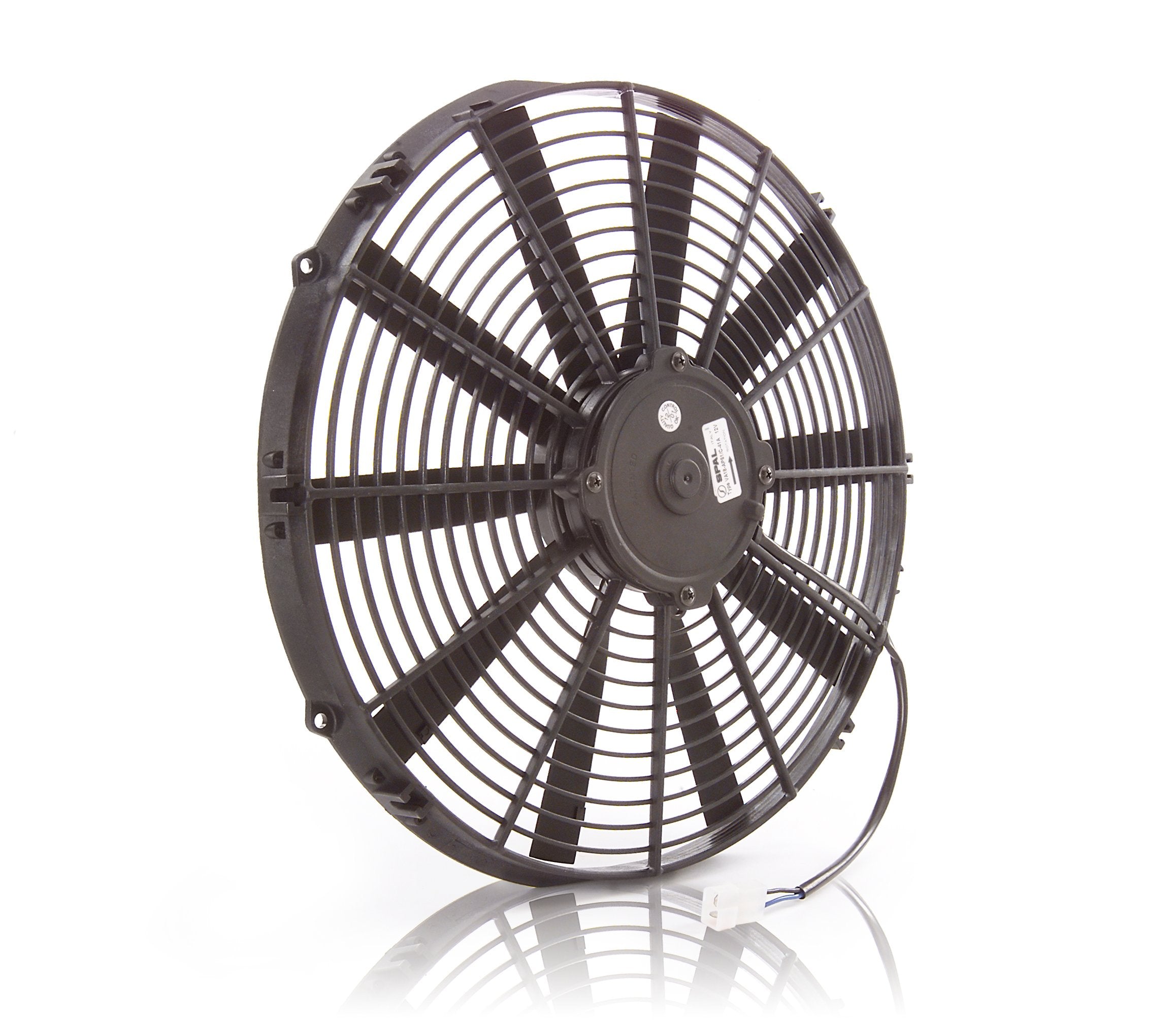 75035 Be Cool Euro-Black 16" Medium Profile Electric Pusher Fan