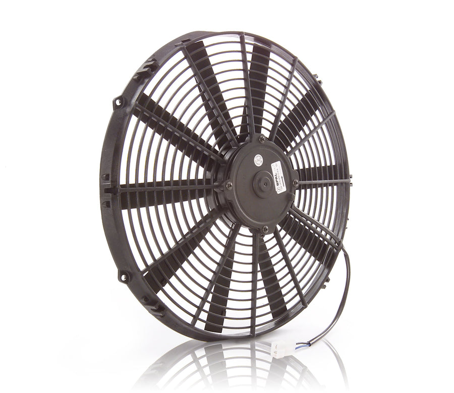 75035 Be Cool Euro-Black 16" Medium Profile Electric Pusher Fan