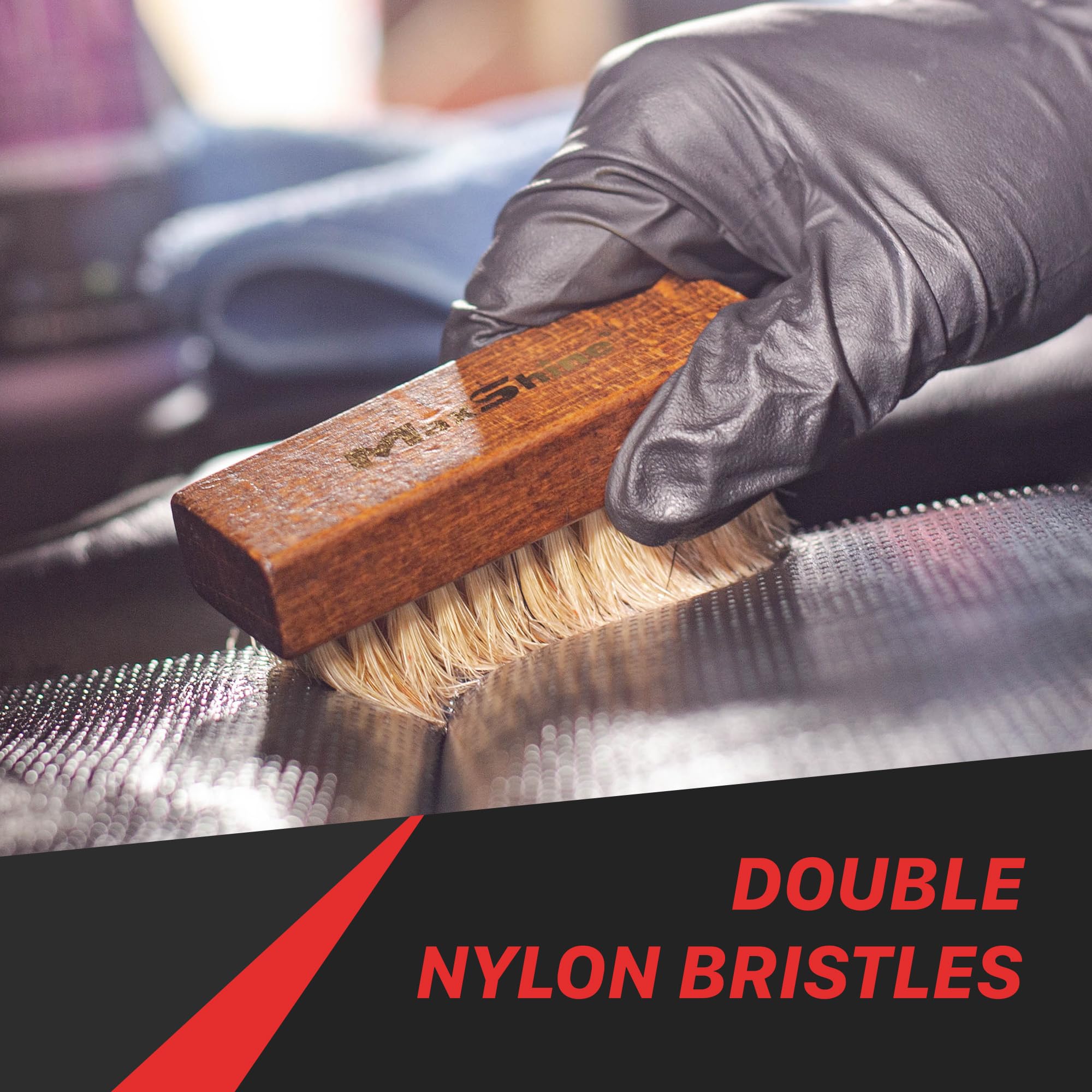 Maxshine Professional Universal Interior Detailing Brush – Ultra-Soft Synthetic Bristles for Leather, Carpet, Alcantara, Vinyl & Fabric – Gently Removes Dust, Dirt & Debris