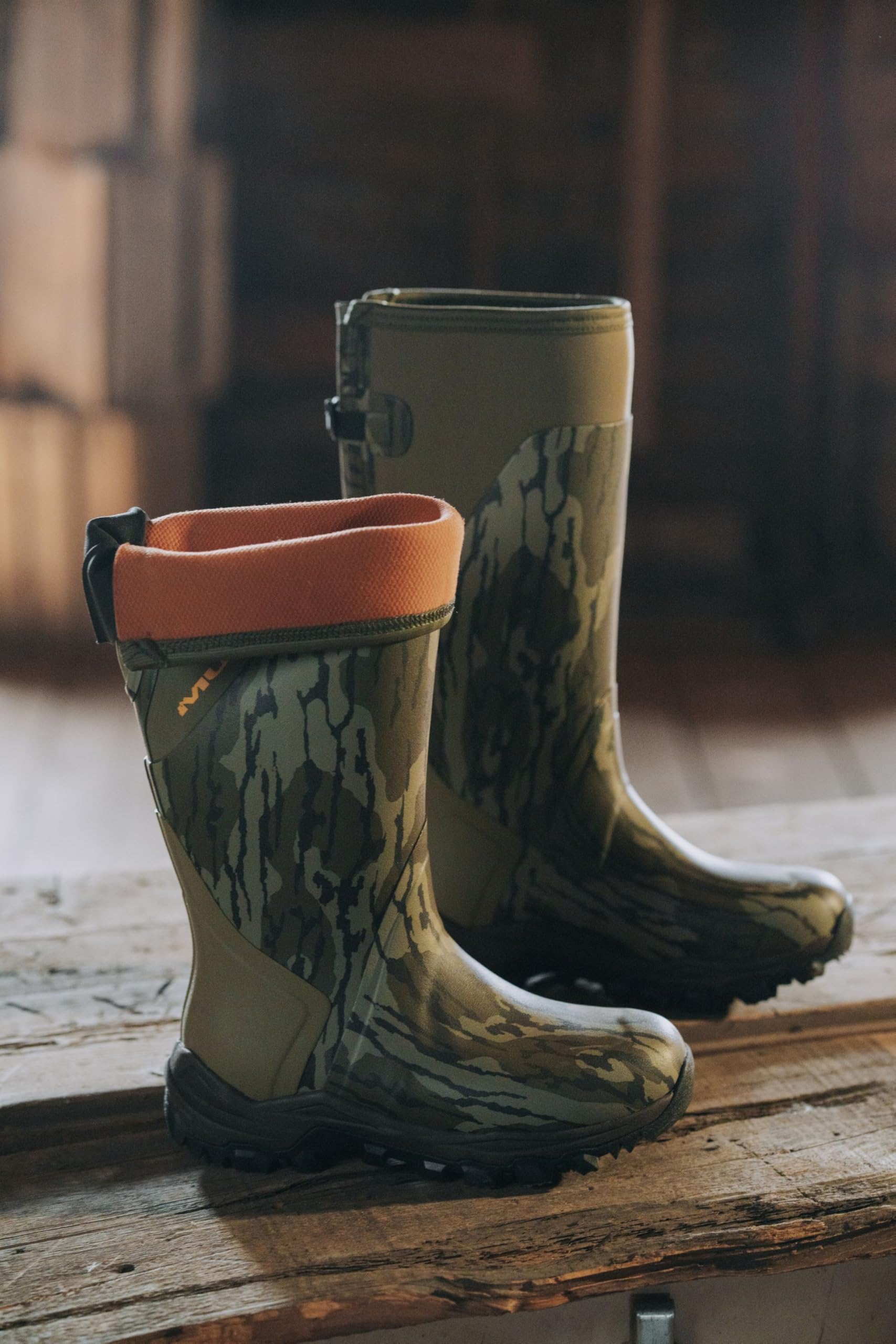 Muddy Outdoors MTX Men's 17" Rubber Boots Mossy Oak Bottomland 10 D