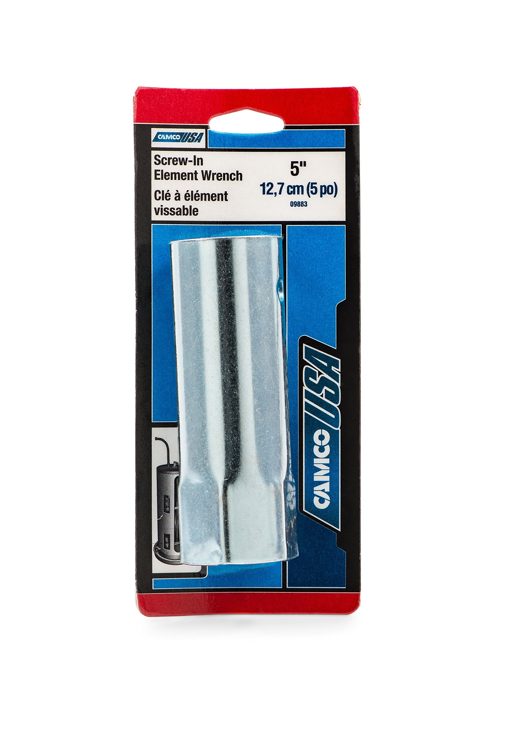 Camco 09883 Water Heater Element Wrench 5" Screw-In Residential, Multi, Single Unit