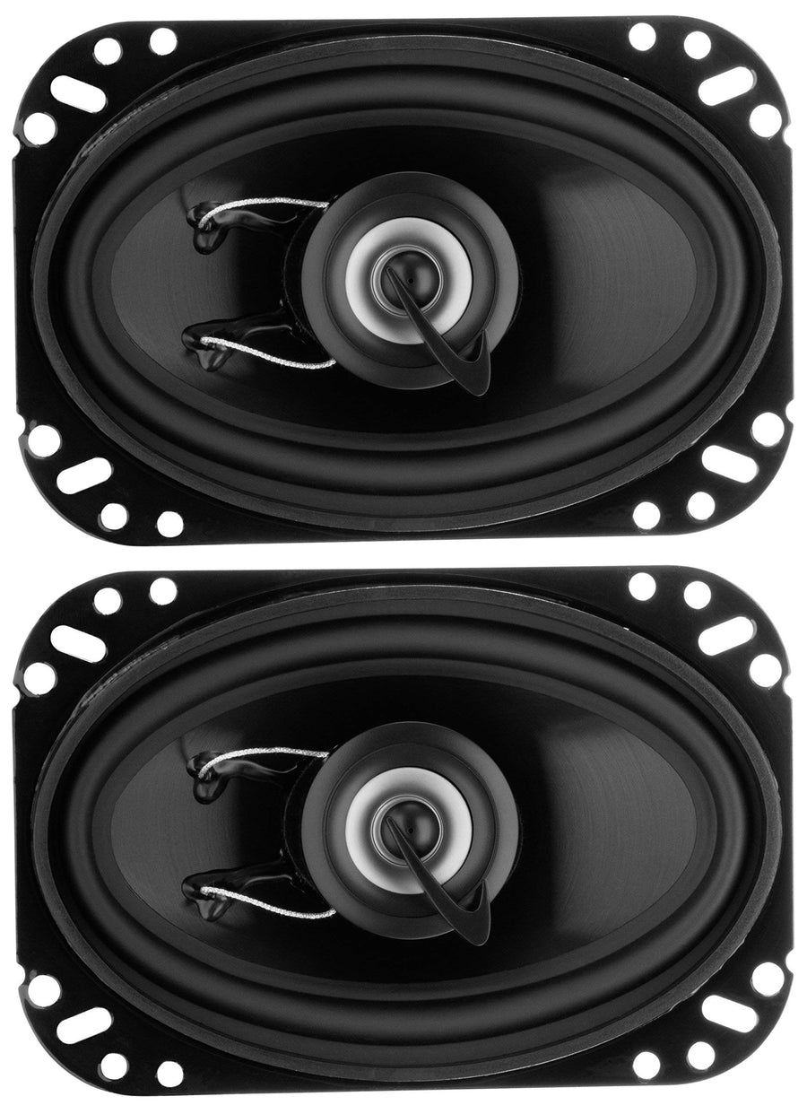 TRQ462 Planet Audio 4 x 6 Inch Car Speakers - 200 Watts of Power Per Pair, 100 Watts Each, Full Range, 2 Way, Sold in Pairs