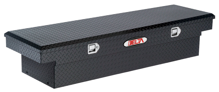 Black Aluminum Delta 1-308002 Deep Crossover Single Lid Truck Box