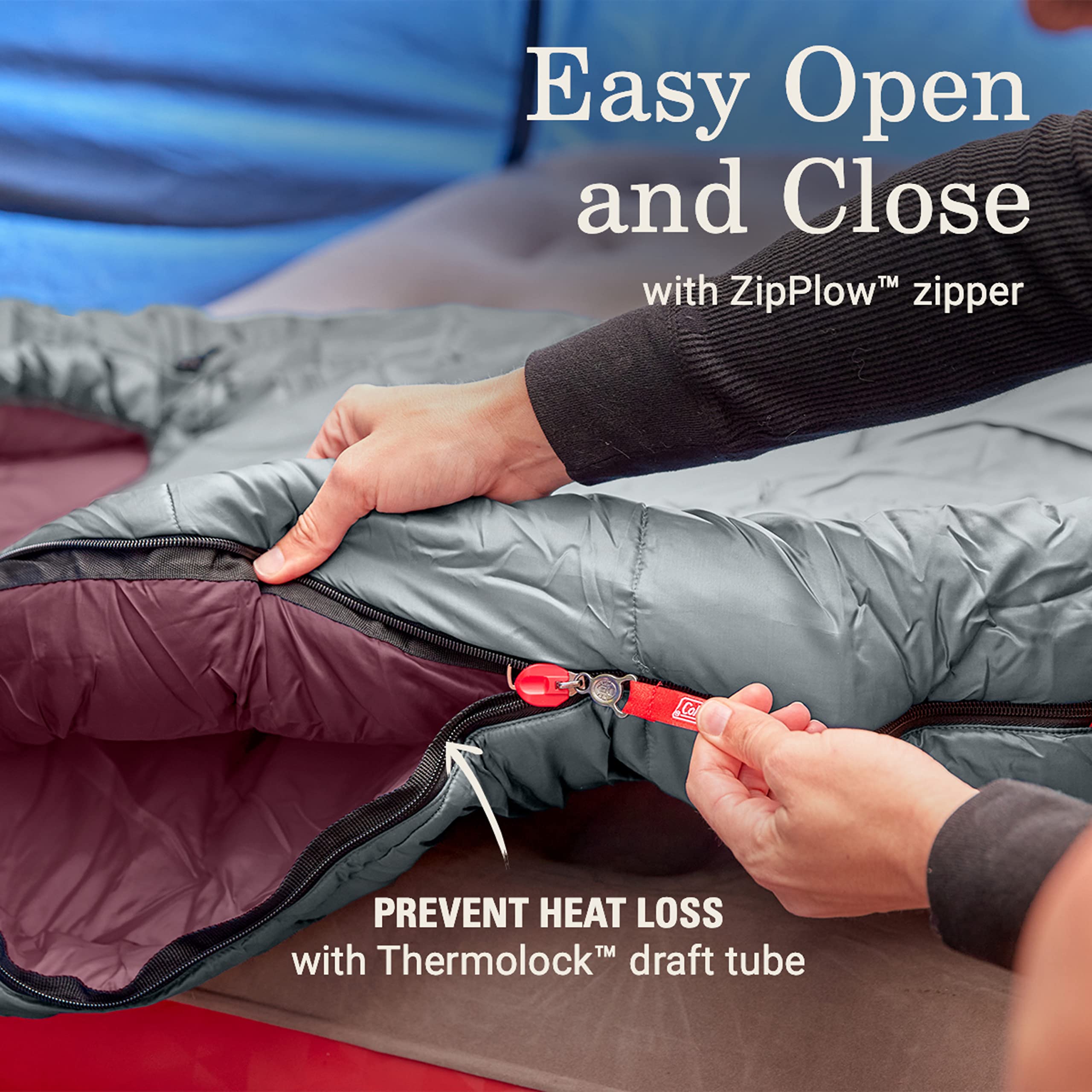 Tidelands 50° Coleman Big & Tall Mummy Sleeping Bag for Adults