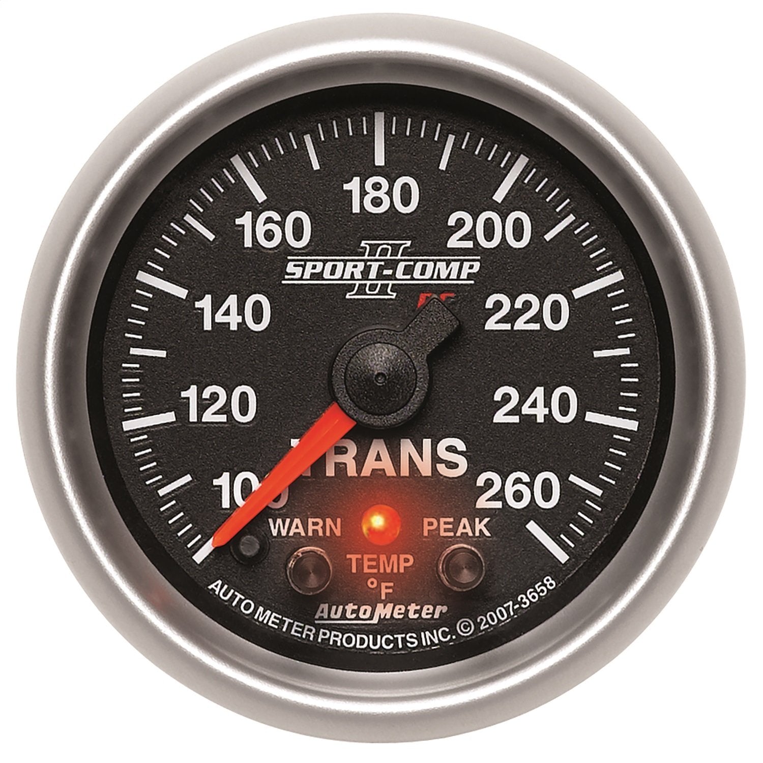 Auto Meter 3658 2-1/16" Full Sweep Electric 100-260 F Transmission Temperature Gauge