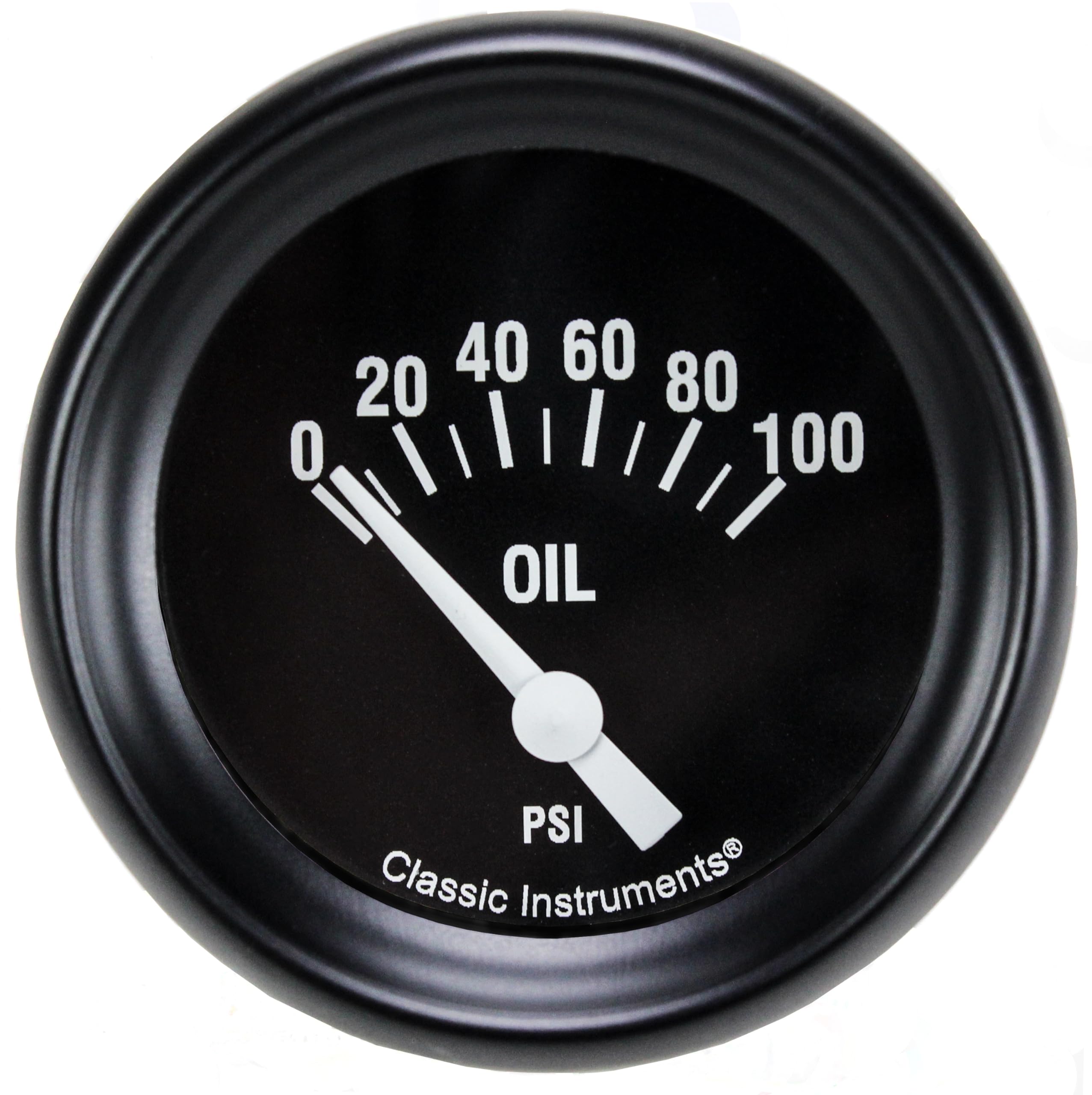 Hot Rod Classic Instruments HR81BLF 2 1/8" Oil Pressure Gauge