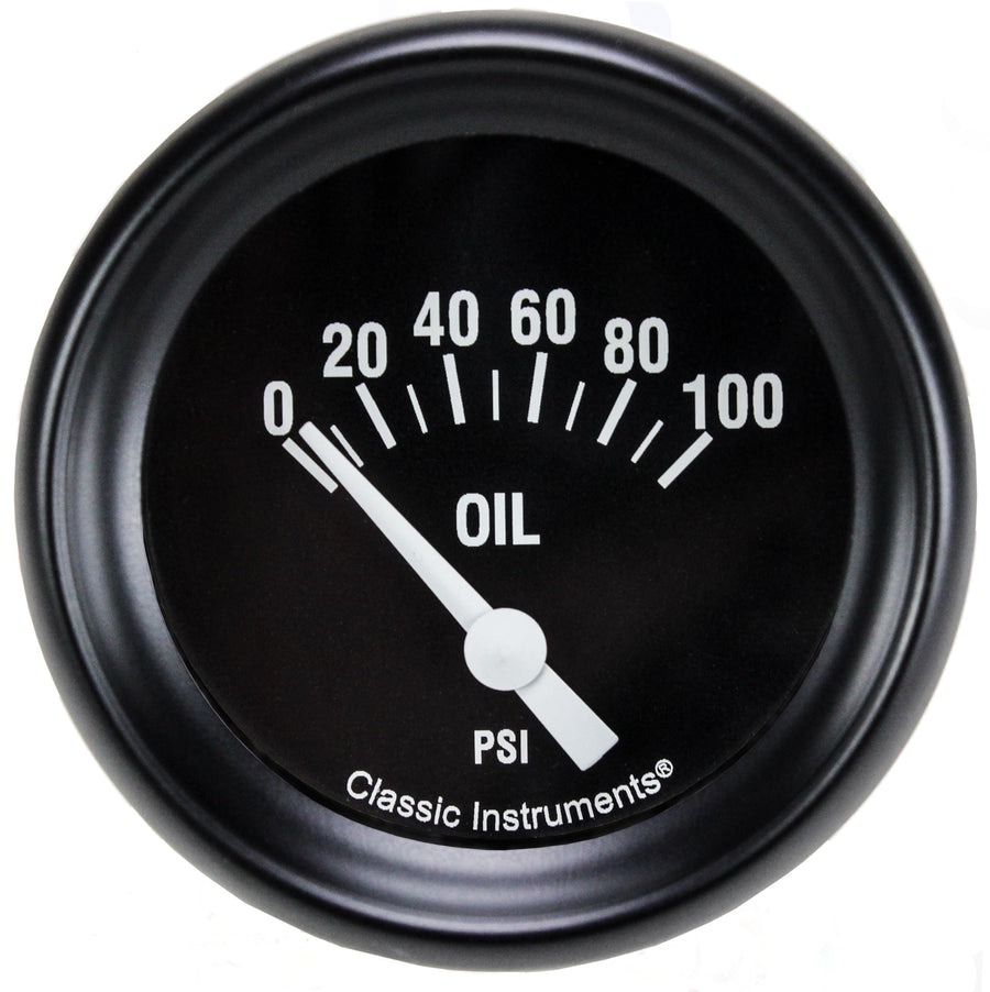 Hot Rod Classic Instruments HR81BLF 2 1/8" Oil Pressure Gauge