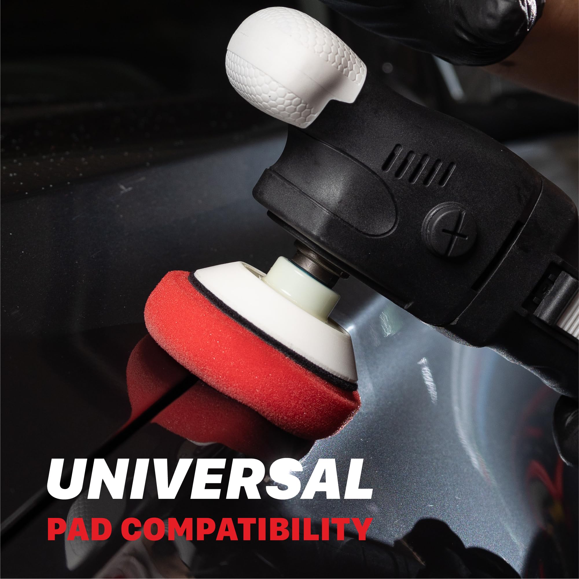 M550 Rotary Polisher Maxshine | 550W Motor, 3” Backing Plate, 6-Speed, 5/8” Thread | Compact Detailing Buffer for Auto, Boat & Marine Paint Correction, Swirl & Scratch Removal, Glossy Finish