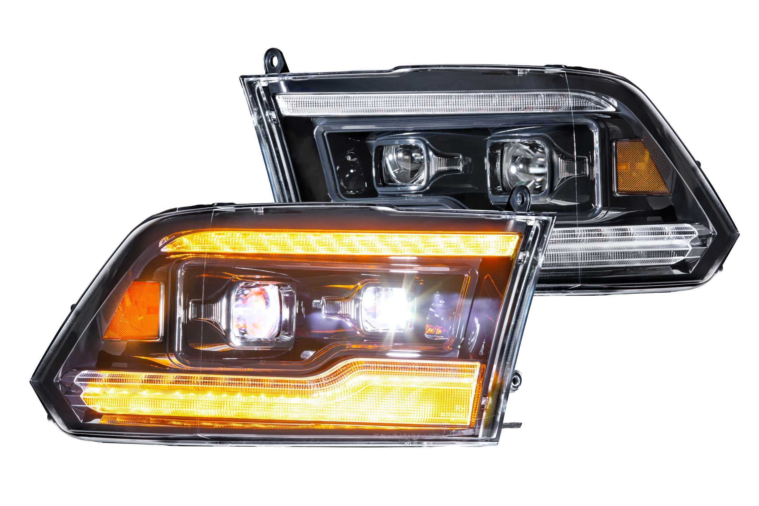 LF520-A-ASM Morimoto Lighting 2x (One Pair) Amber XB LED Headlights fits Dodge Ram 2500