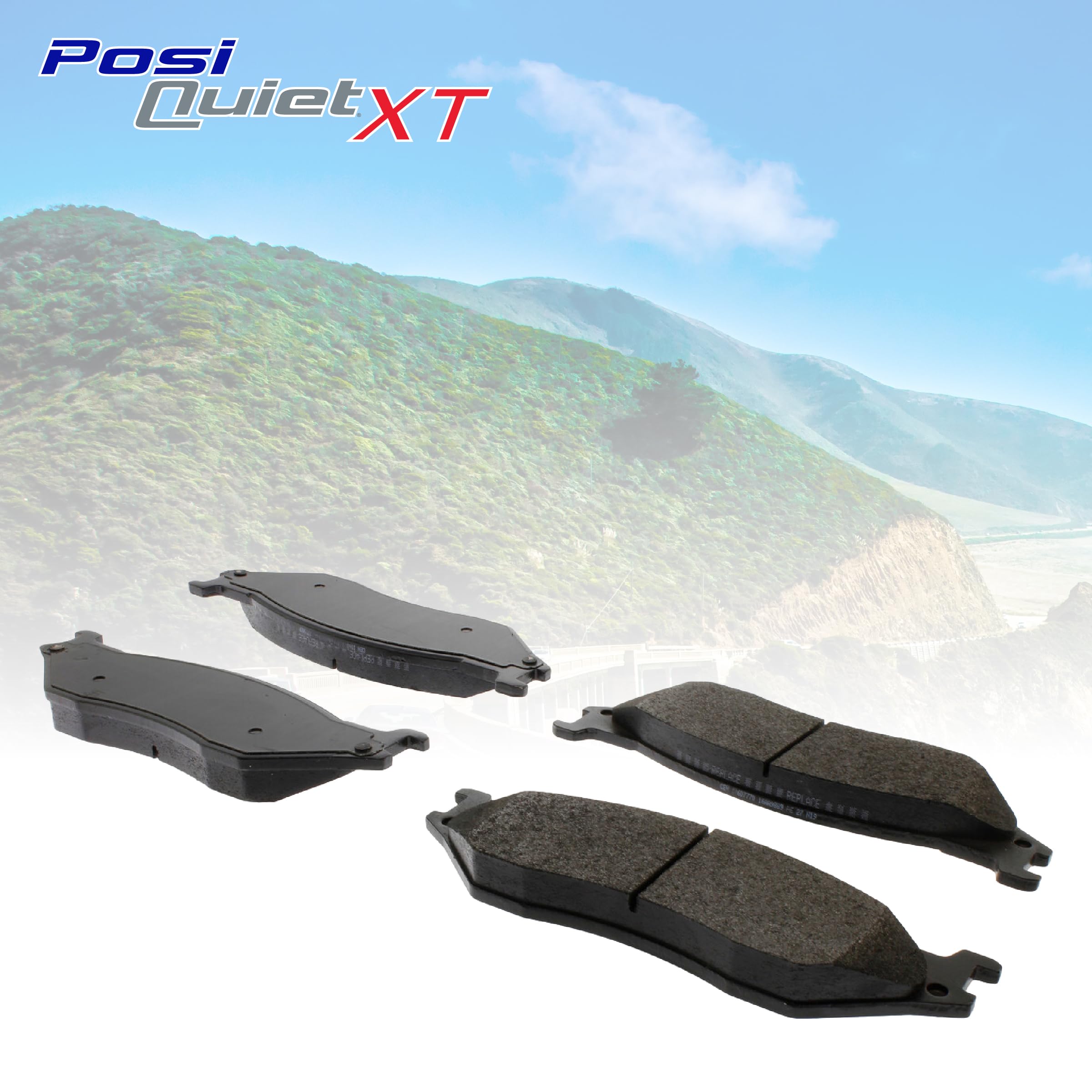 Centric 106.17750 Automotive Front Brake Pads for Selected Ford Model Years POSI-QUIET XT