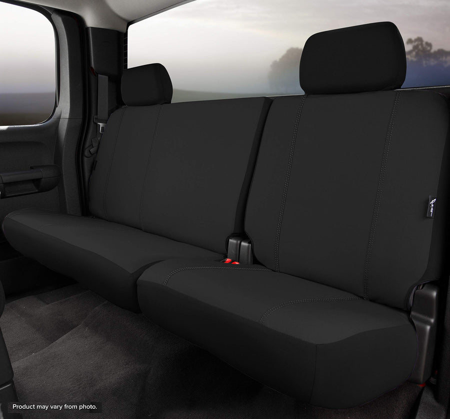 Custom Fit Fia SP82-45 BLACK Rear Seat Cover Split Seat 40/60 - Poly-Cotton, (Black)