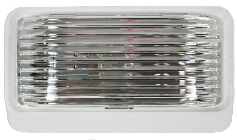 12V Arcon Universal Porch/Utility Light with Clear Lens and White Base