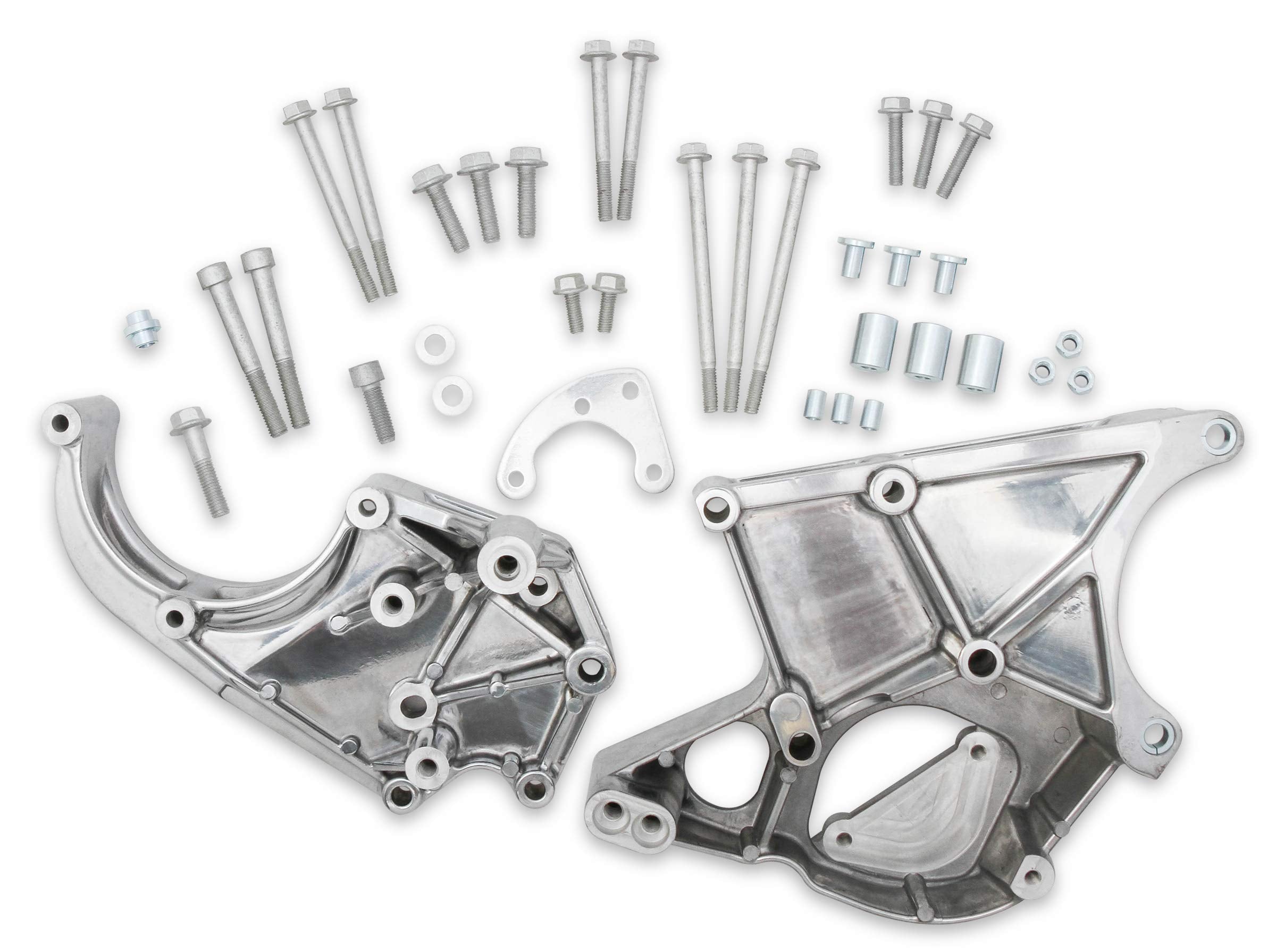 Holley LS/LT Accessory Drive Bracket 20-132P - Passenger's & Driver's Side Brackets Polished