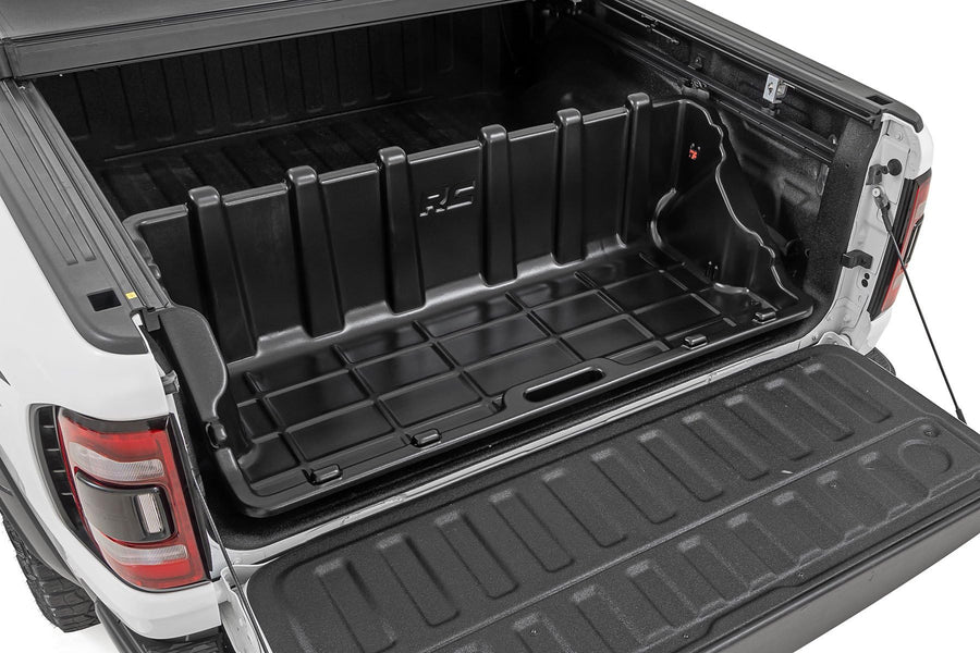56" Rough Country Slide-Out Truck Bed Cargo Box - Heavy-Duty, Weather-Resistant Truck Organizer for Full-Size Beds, Easy Tailgate Access