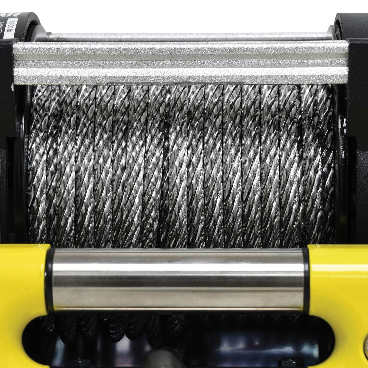 S5500 Superwinch 1455200 Trailer Winch 5500lb(2495kg) Single Line Pull with Roller Fairlead 9/32" x 60' Steel Rope 30.5ft Corded Handheld Remote