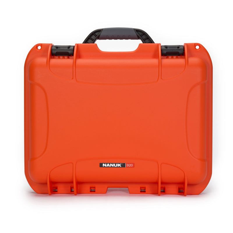 Waterproof Nanuk 920 Hard Case with Lid Organizer and Padded Divider - Orange