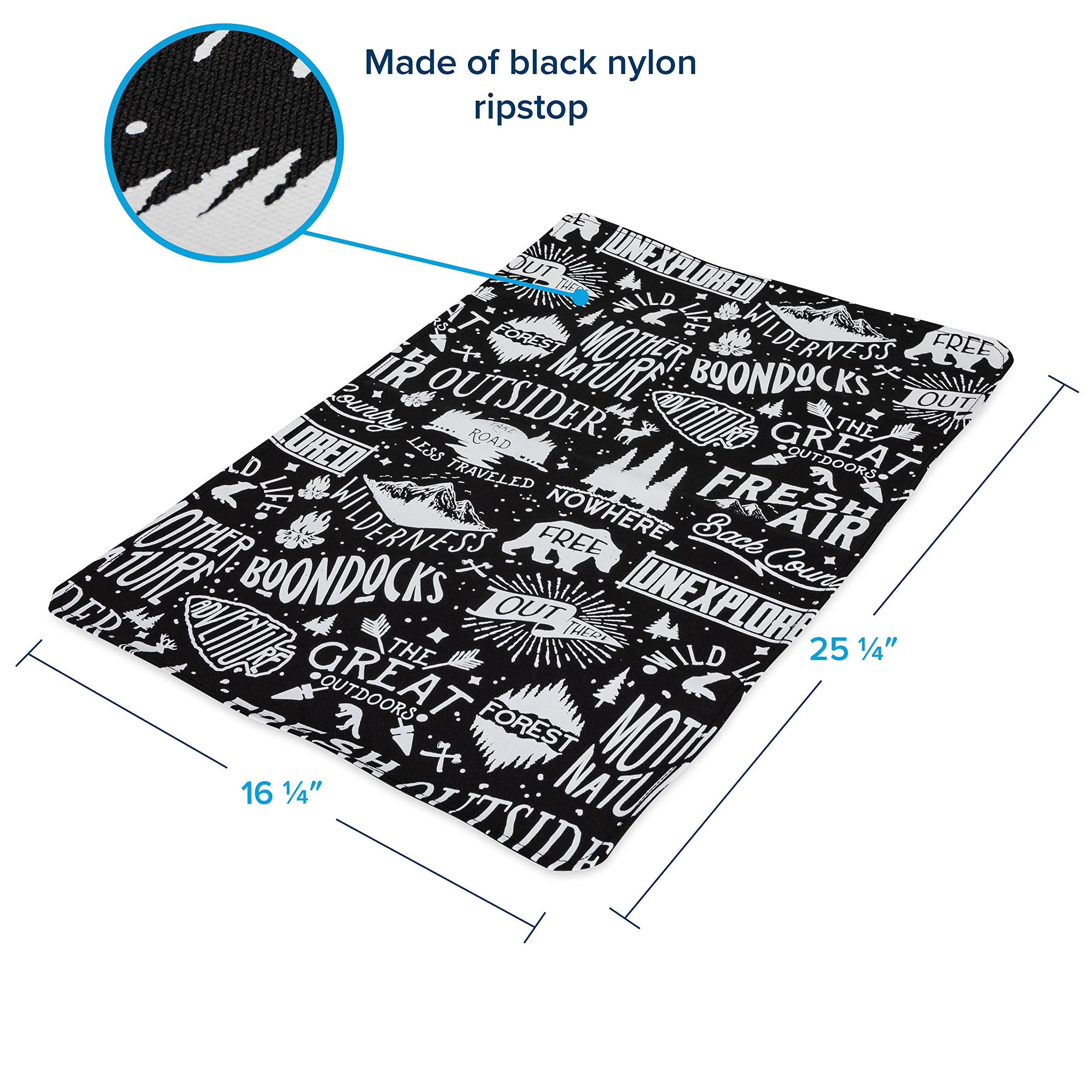 Camco RV Door Window Life is Better at The Campsite Light Blocking Shade | Helps Keep The Interior Temperature Cooler in Hot Weather | Provides Added Privacy | (53052)