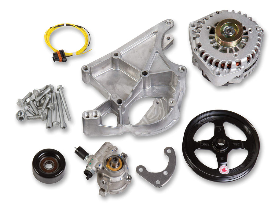 Holley 20-143 Alternator & Power Steering Pump Accessory Drive Kit - LS/LT Driver's Side Bracket