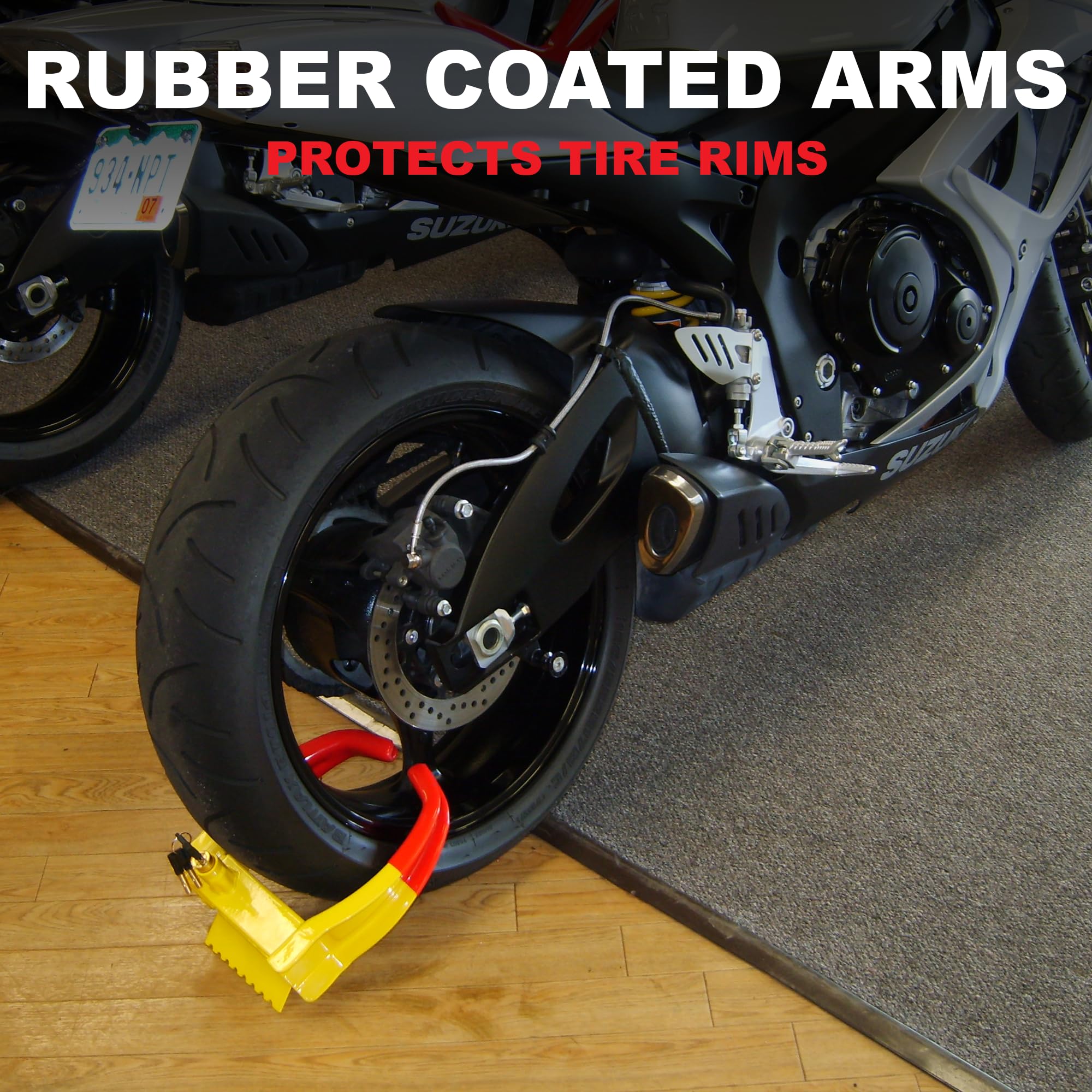 TRIMAX TCL65 - Wheel Lock Trailer - Fits 6"-10.5" Tires - Boot Lock for Trailer, Car, Truck, Boat, ATV, Camper, and More