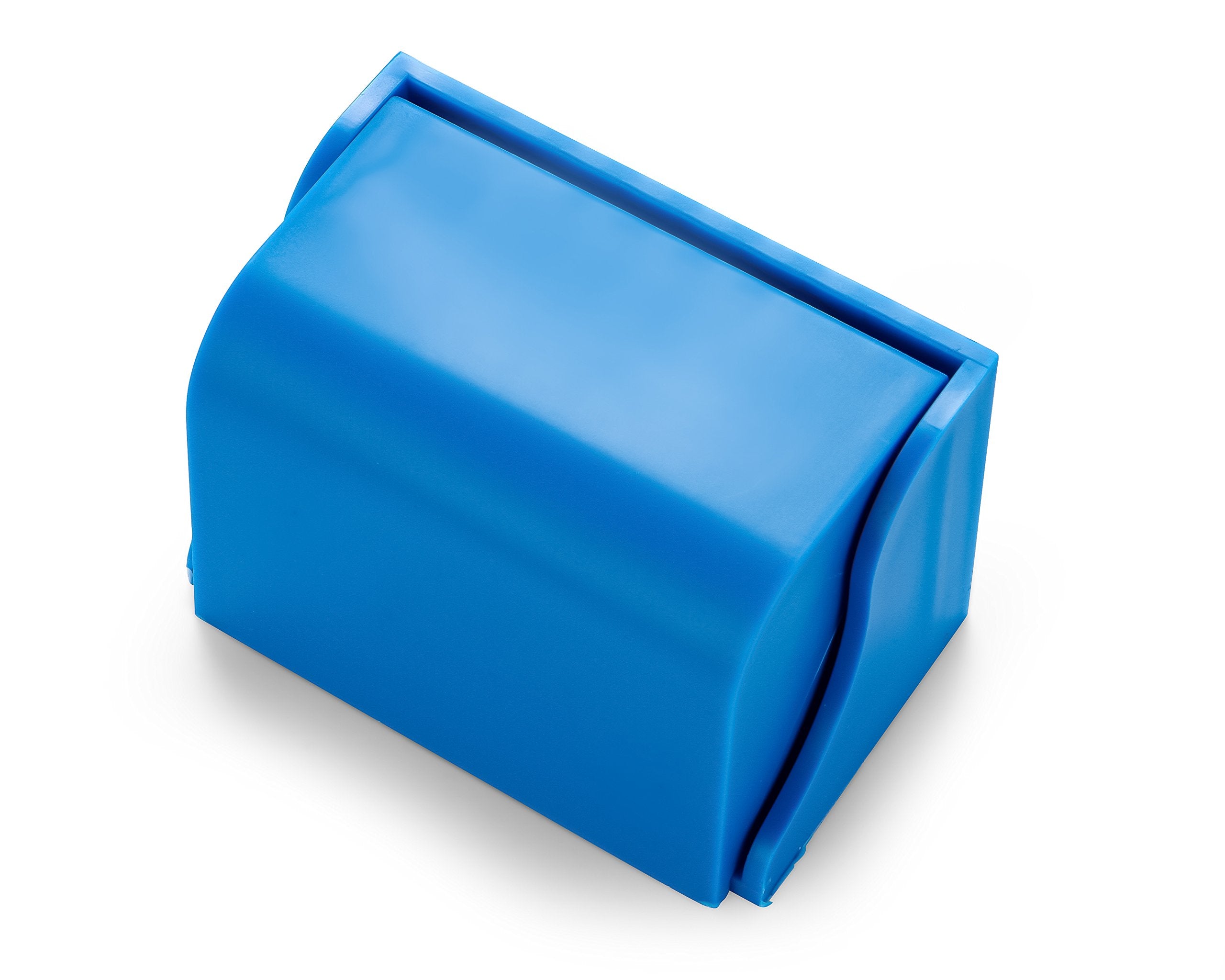 Camco Wall Mounted Pop-A-Toothbrush Holder - Guards Against Dust and Other Particles - Vented for Quick Drying - Double-Sided Tape for Permanent Mounting (57206)