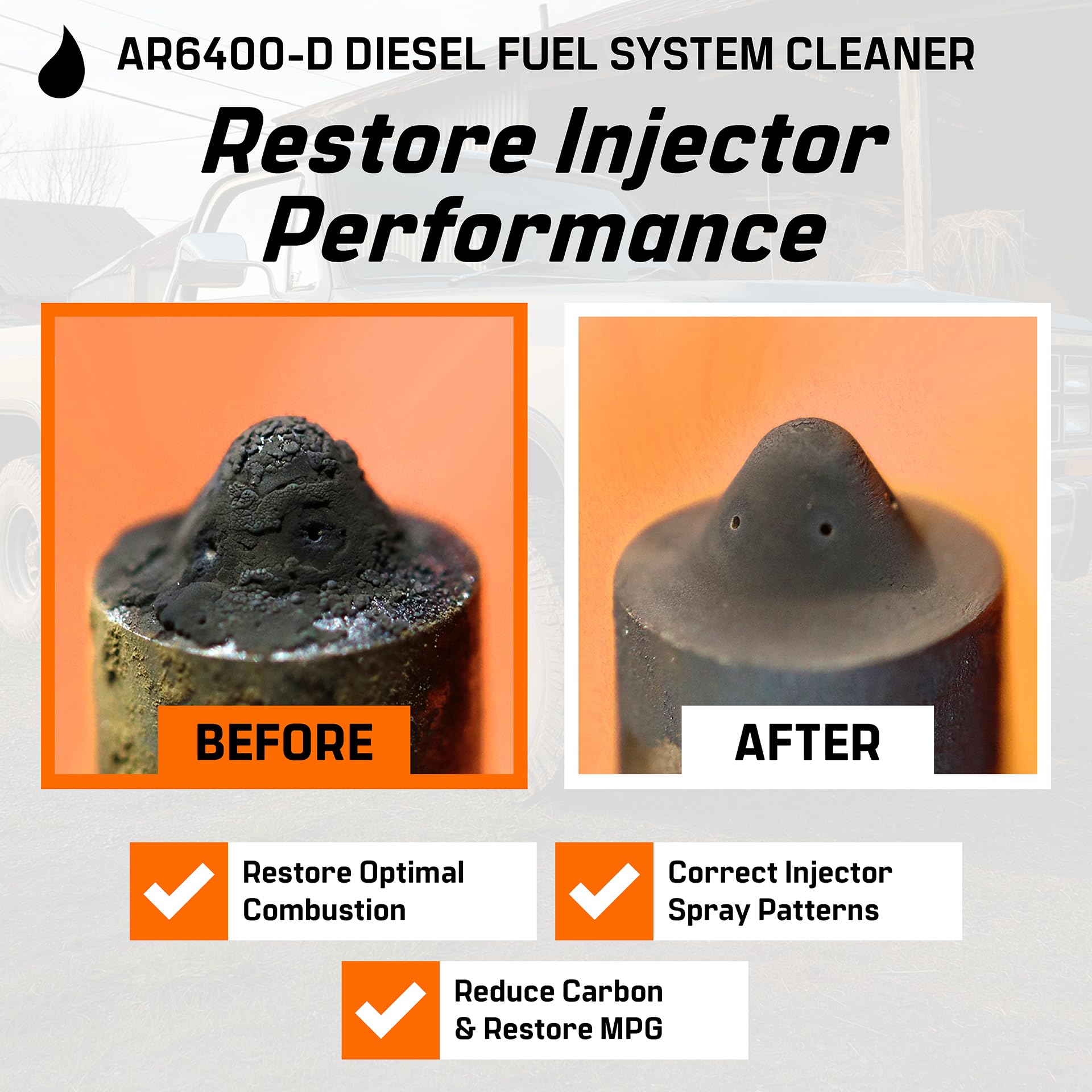 Diesel Fuel System Cleaner Archoil AR6400-D - Cleans Injectors, Turbo, DPF & EGR