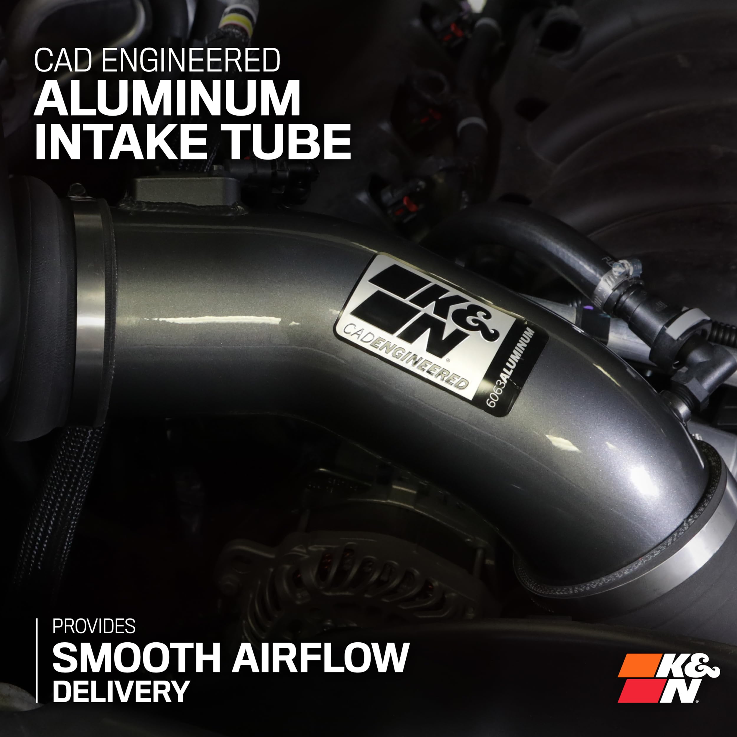 Cold Air Intake System K&N: High-Flow Air-Filter, Increase Performance & Horsepower: Compatible with 2022-2023 SUBARU WRX, 69-8012TC
