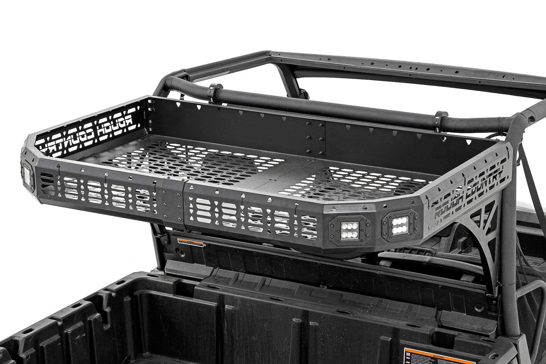 Rough Country Cargo Rack Rear for Can-Am Defender (2017-2025) - Bolt-on Over-Bed Storage