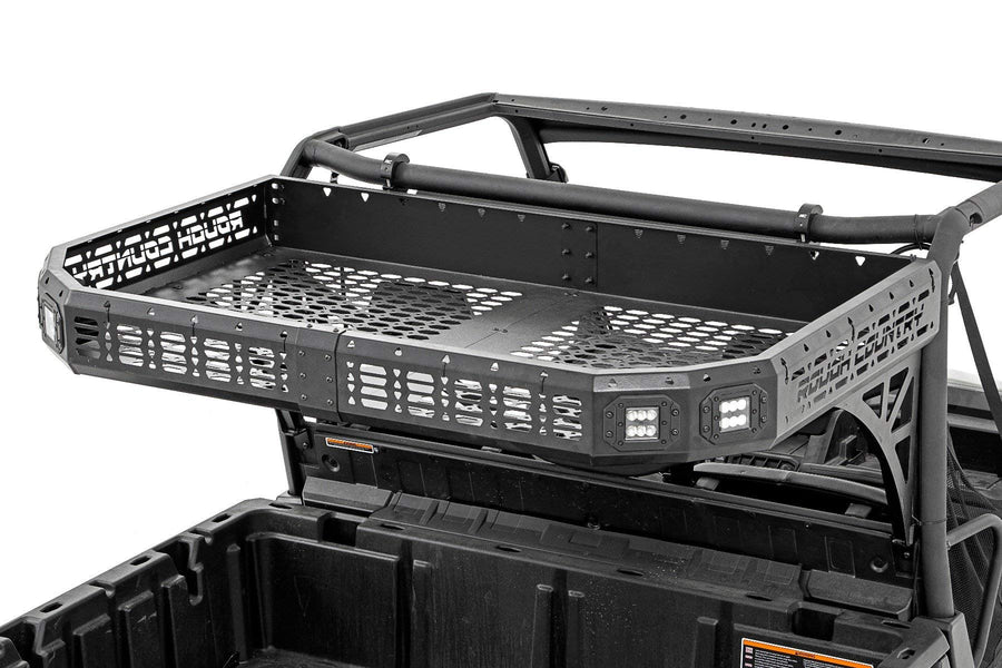 Rough Country Cargo Rack Rear for Can-Am Defender (2017-2025) - Bolt-on Over-Bed Storage