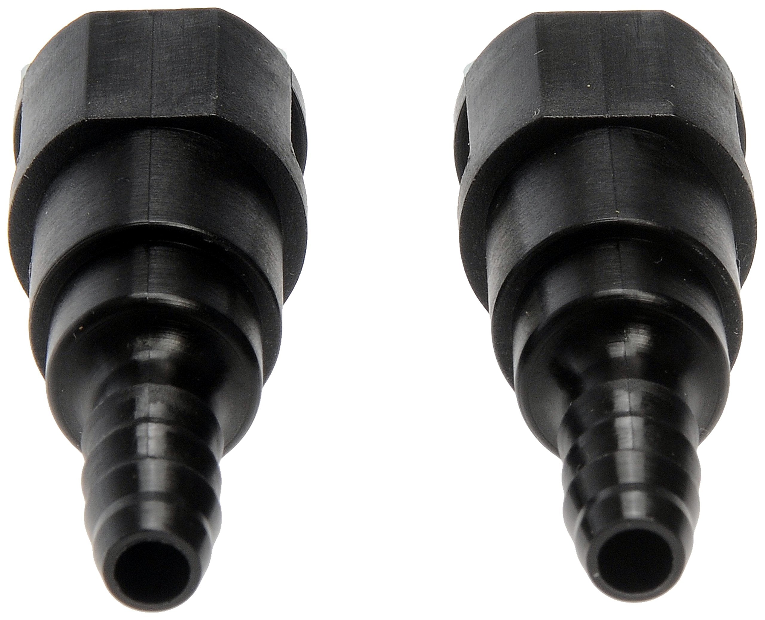 Dorman Fuel Line 800-085 Quick Connector That Adapts 3/8 In. Steel To 5/16 In. Nylon Tubing, 2 Pack Universal Fit