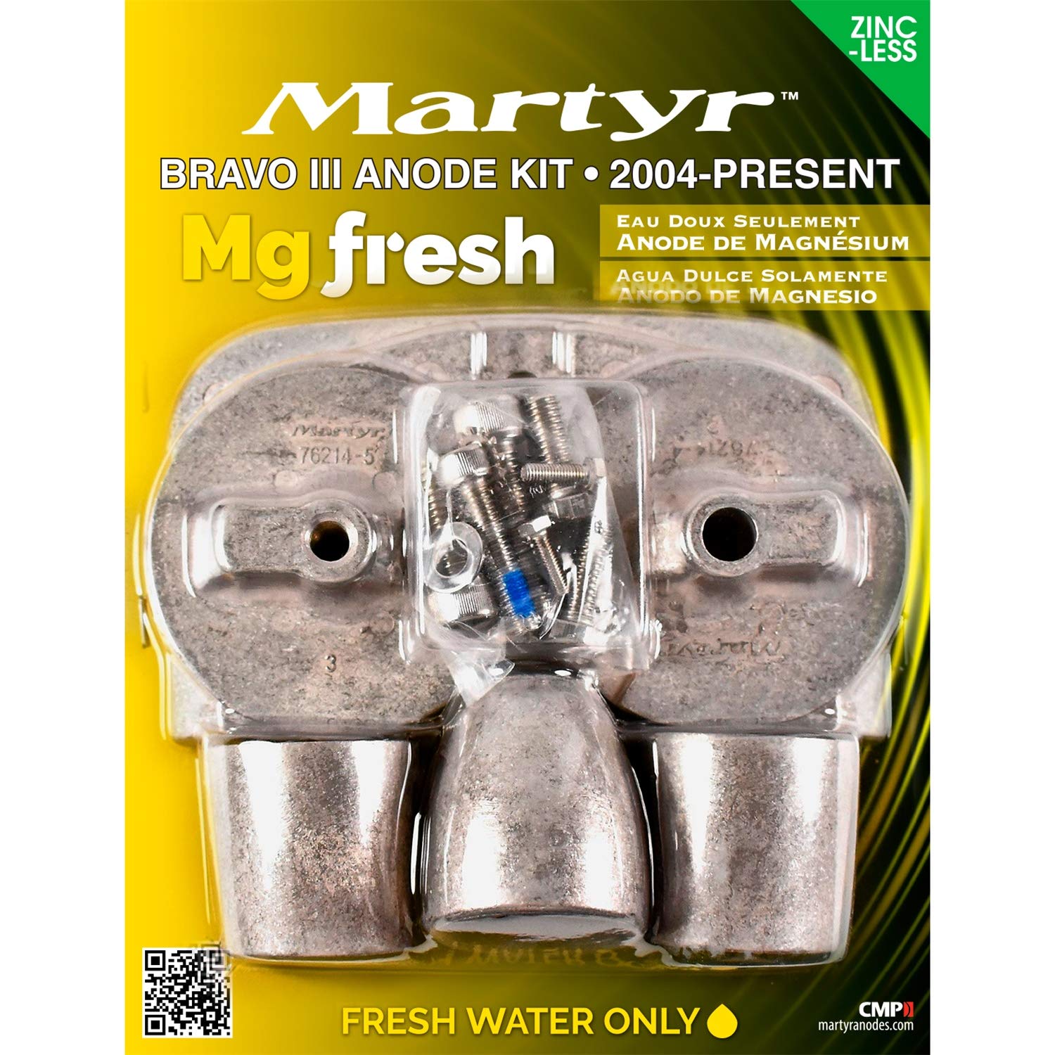 MERC BRAVO 3 KIT Martyr Anodes CMBRAVO3KITM 04-PRES MAG