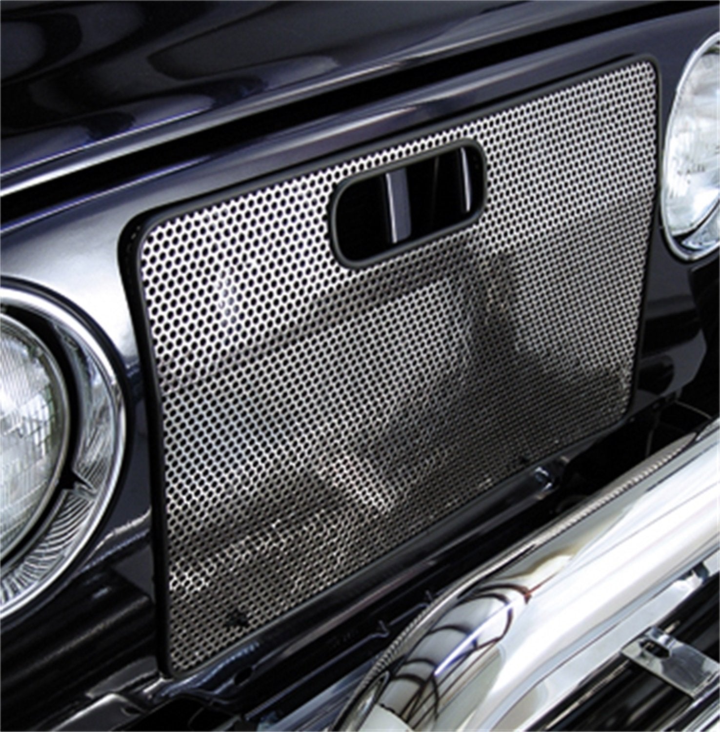 Grille Screen, Stainless Steel | Rugged Ridge | 11106.03 | Fits 1997-2006 Jeep Wrangler TJ