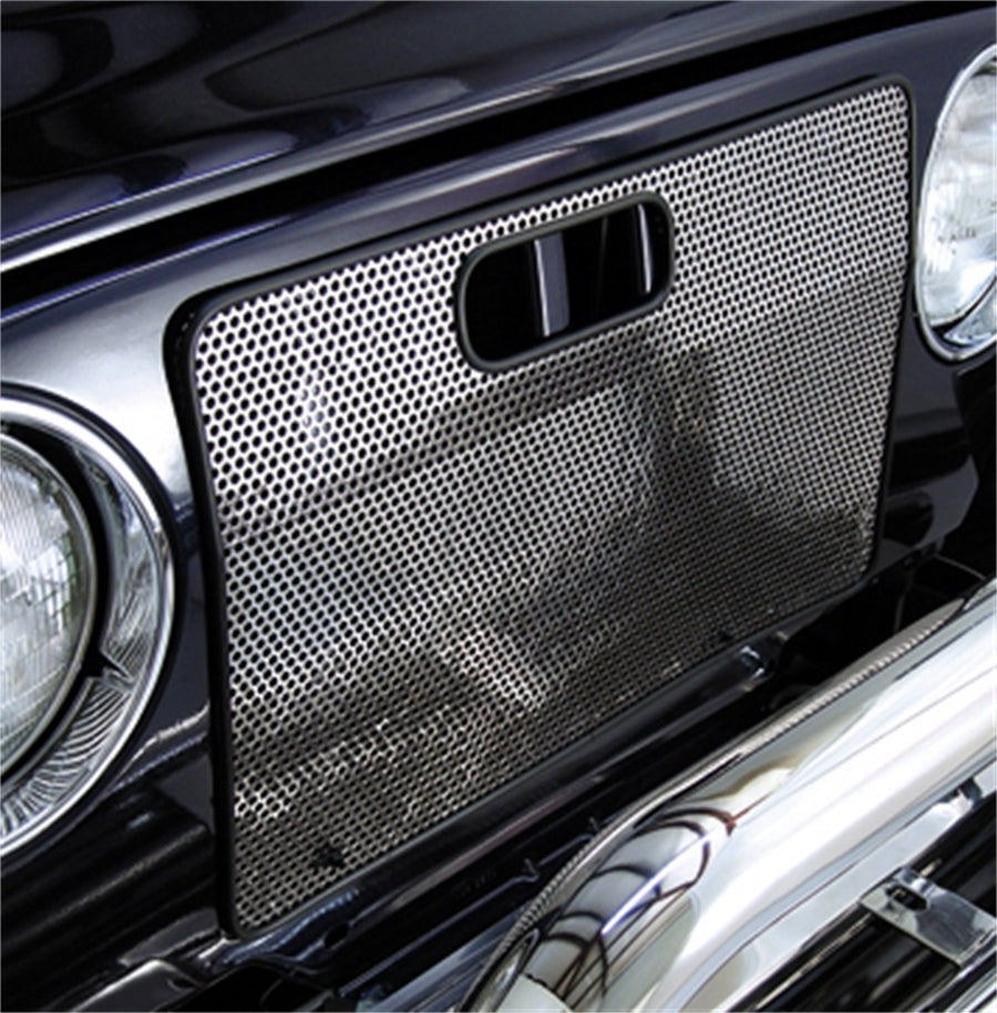 Grille Screen, Stainless Steel | Rugged Ridge | 11106.03 | Fits 1997-2006 Jeep Wrangler TJ