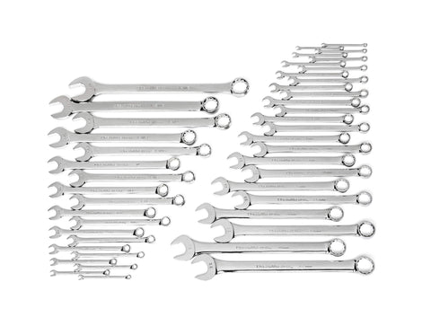 44 Pc. GEARWRENCH Master Combination Wrench Set, Metric/SAE - 81919