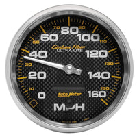Auto Meter Carbon Fiber 4889 In-Dash Electric Speedometer,5.000 in.