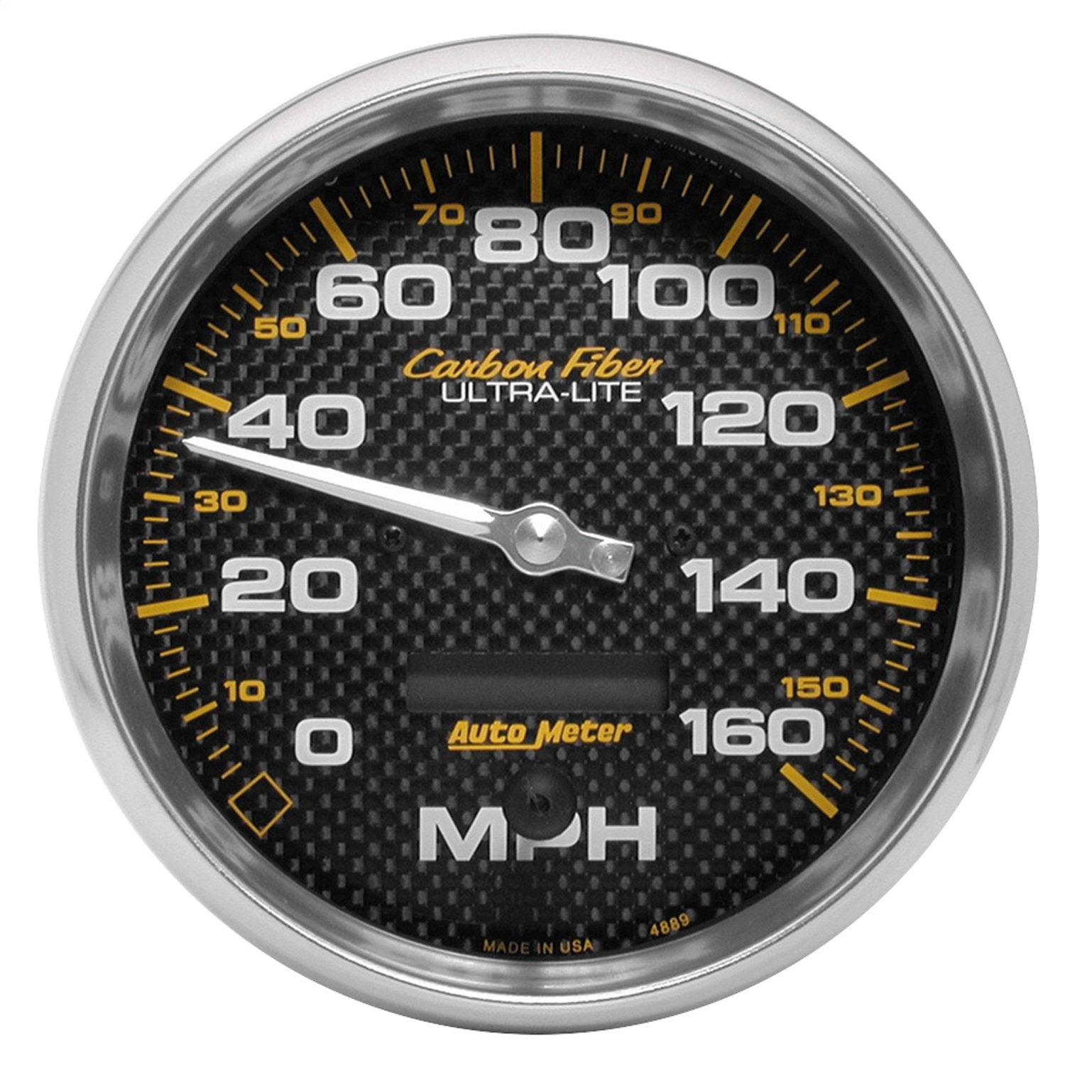 Auto Meter Carbon Fiber 4889 In-Dash Electric Speedometer,5.000 in.