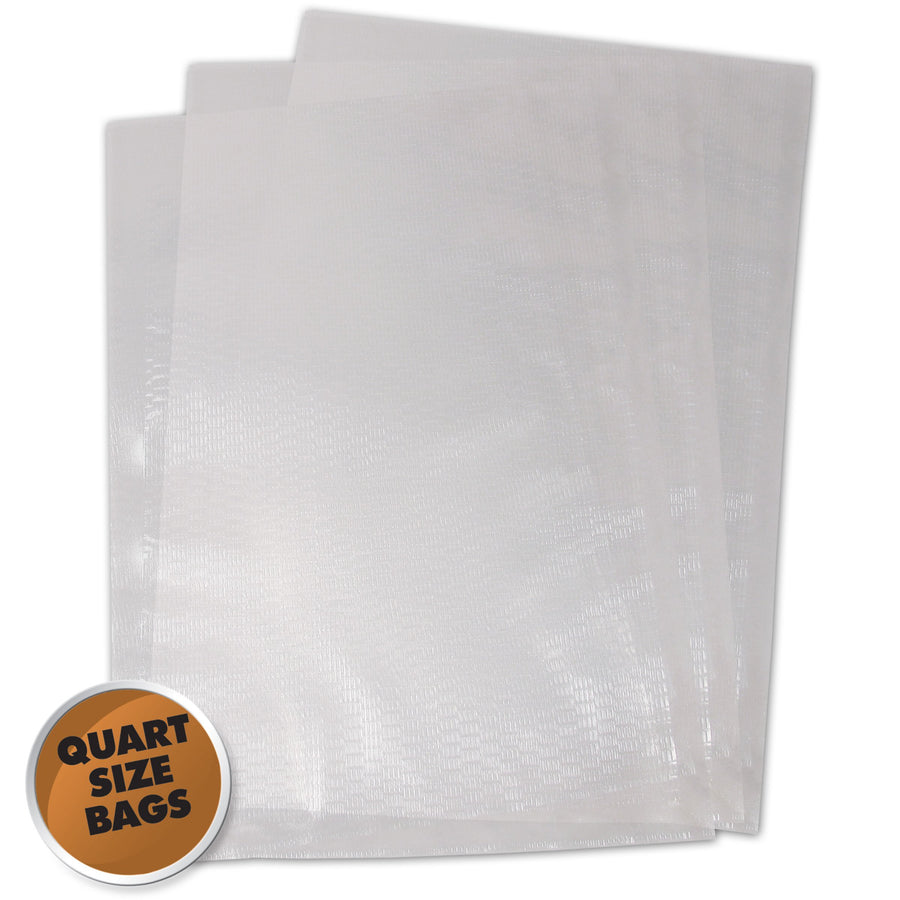 30 Count Weston Pint Vacuum Sealer Bags, 8" x 12", Transparent