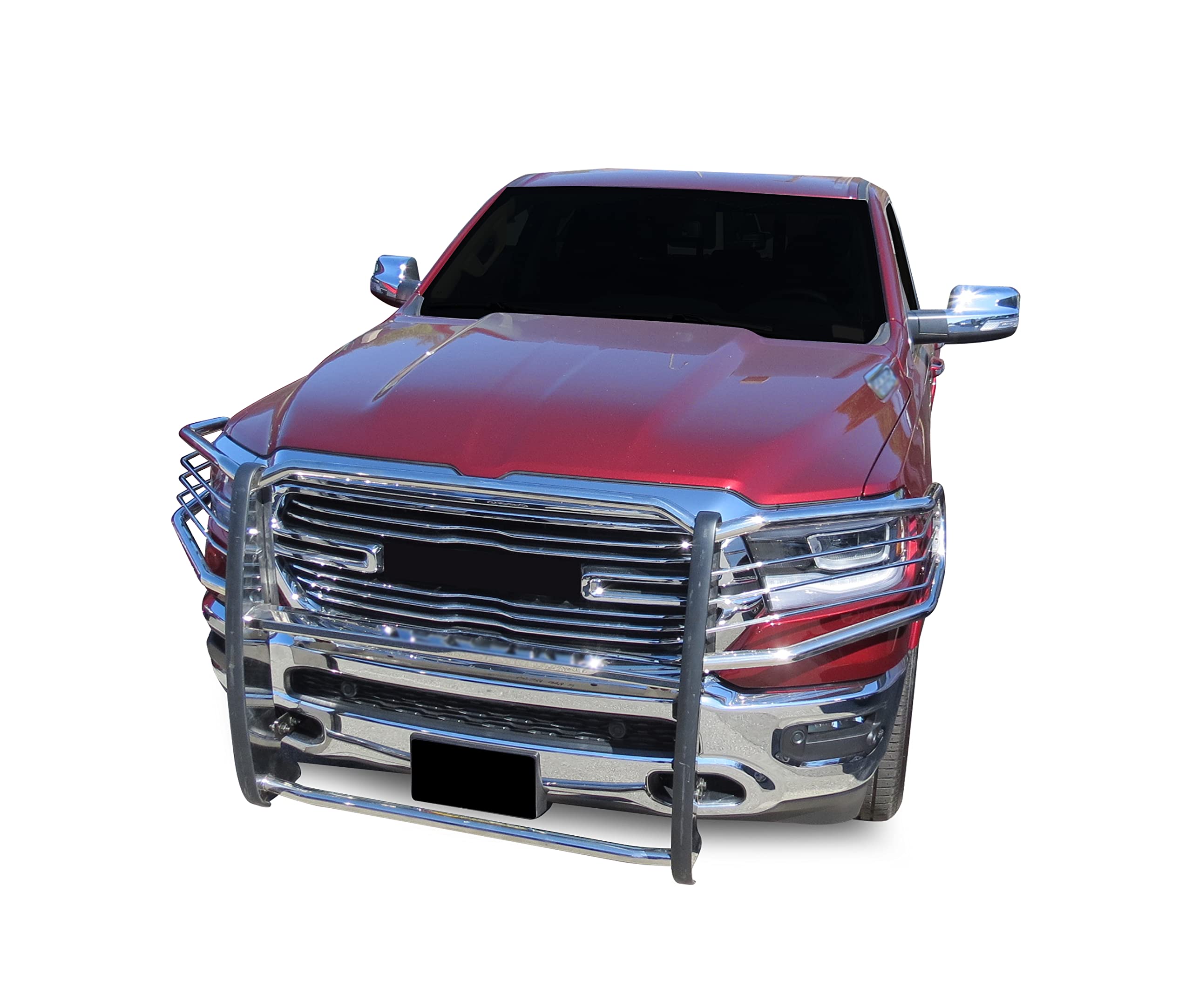 Bumper Guard Modular SS Black Horse Grille brush Compatible with 19-24 Ram 1500(Excl. Rebel & TRX trims, 19-24 Ram 1500 Classic and 20-22 Ram 1500 Diesel models)-17DG111MSS